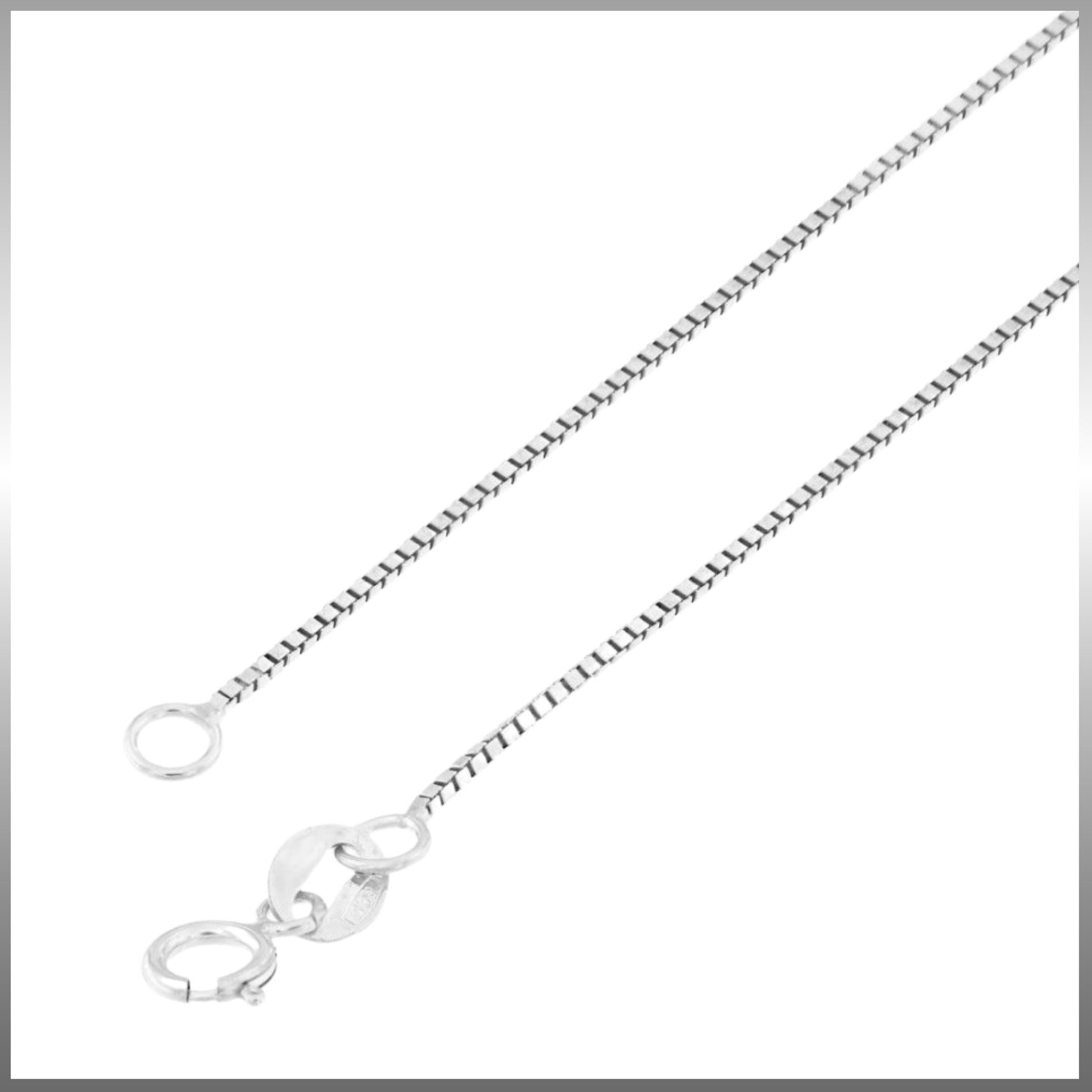 GOLDKLEIN Goldkette 14 Karat Kette Weißgold Veneziana Stil 585 Echtgold 45cm-50cm, Bestpreis - Damen Herren mit Schmuckbox - Sale 30.09.2026