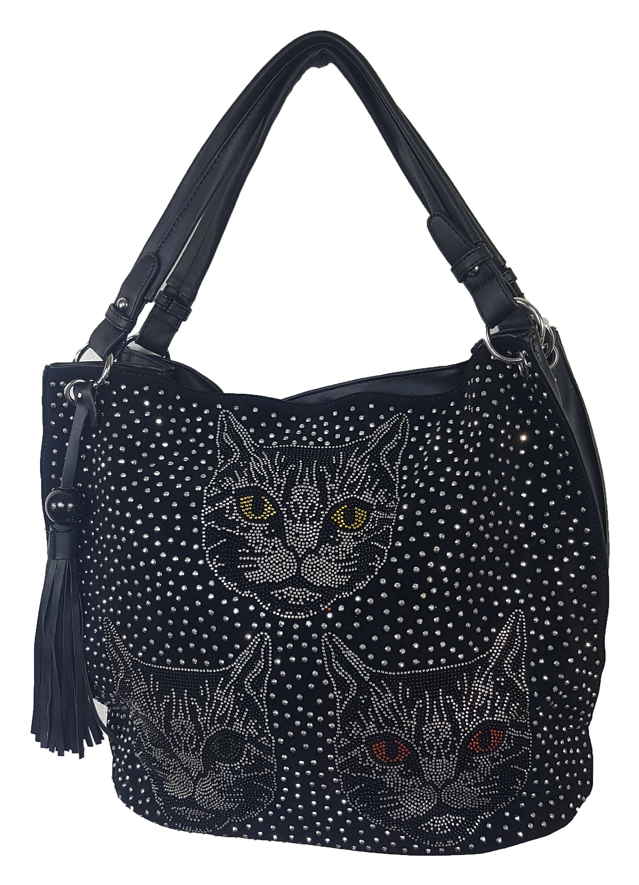 Beuteltasche Beutel Handtasche Katzen
