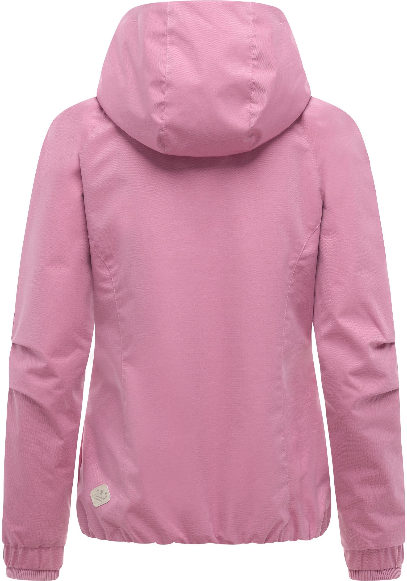Ragwear Outdoorjacke Dizzie Tech Wasserdichte Damen Übergangsjacke mit großer Kapuze