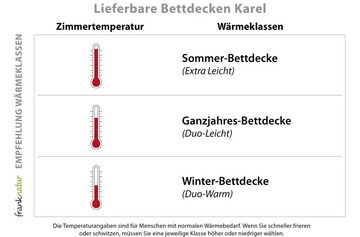 Naturhaarbettdecke, Winterdecke Karel, franknatur, Füllung: 100% Kamelhaar, Bezug: 100% Baumwolle, Warme Duo-Decke für die Winterzeit