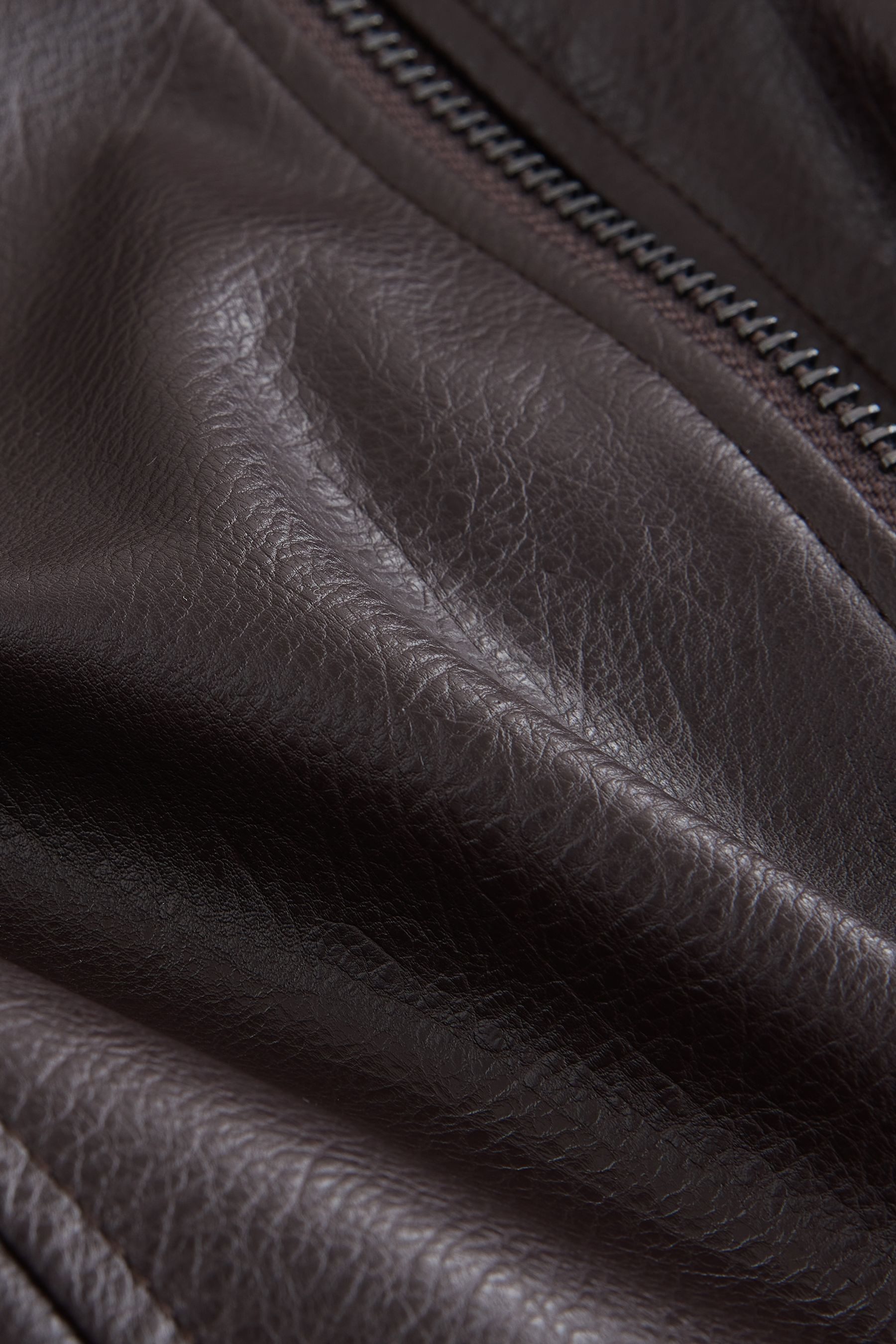 Next Fellimitatjacke Bomberjacke aus Polyurethan mit Kunstfellbesatz (1-St) günstig online kaufen