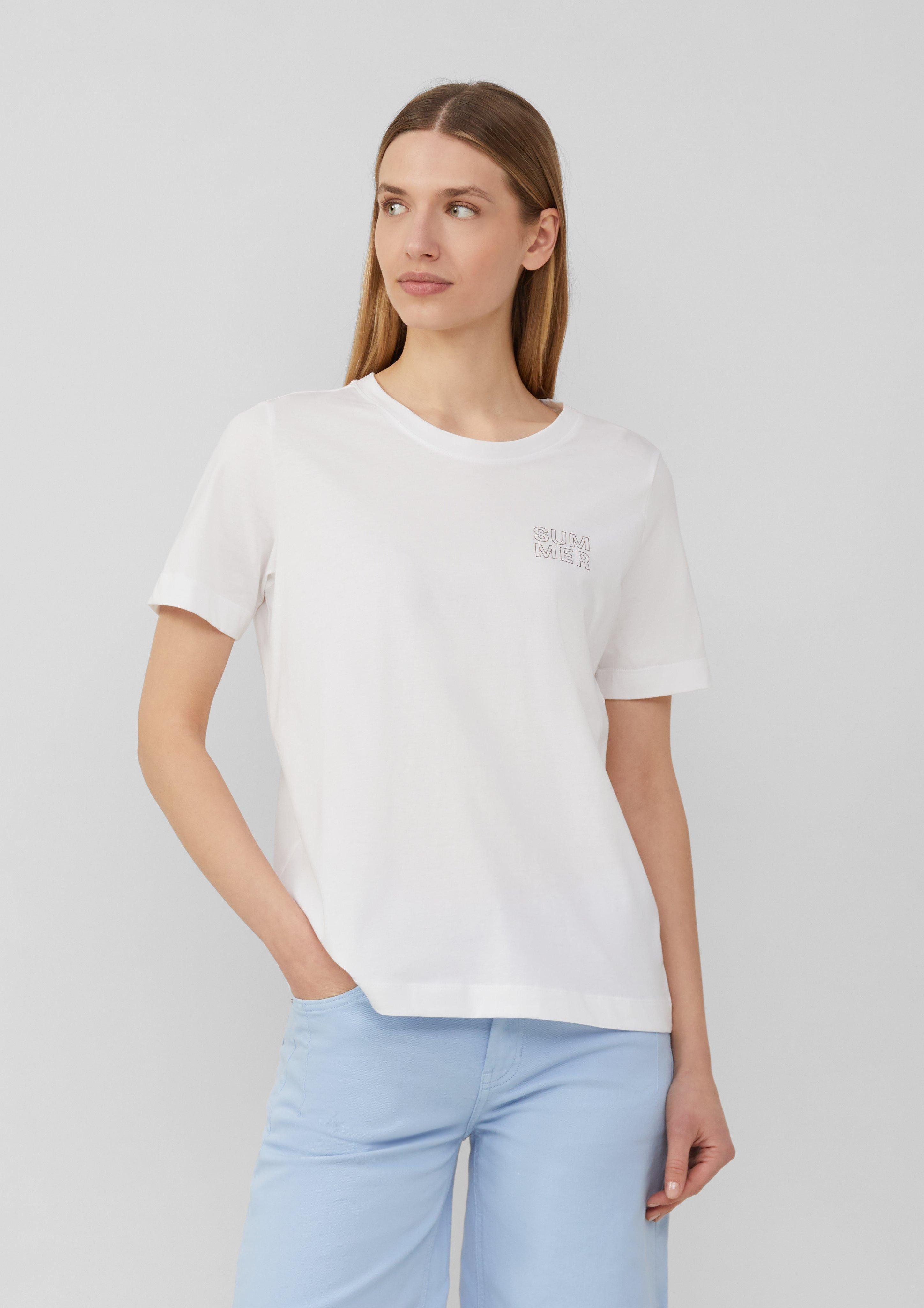 s.Oliver Kurzarmshirt T-Shirt mit Front- und günstig online kaufen