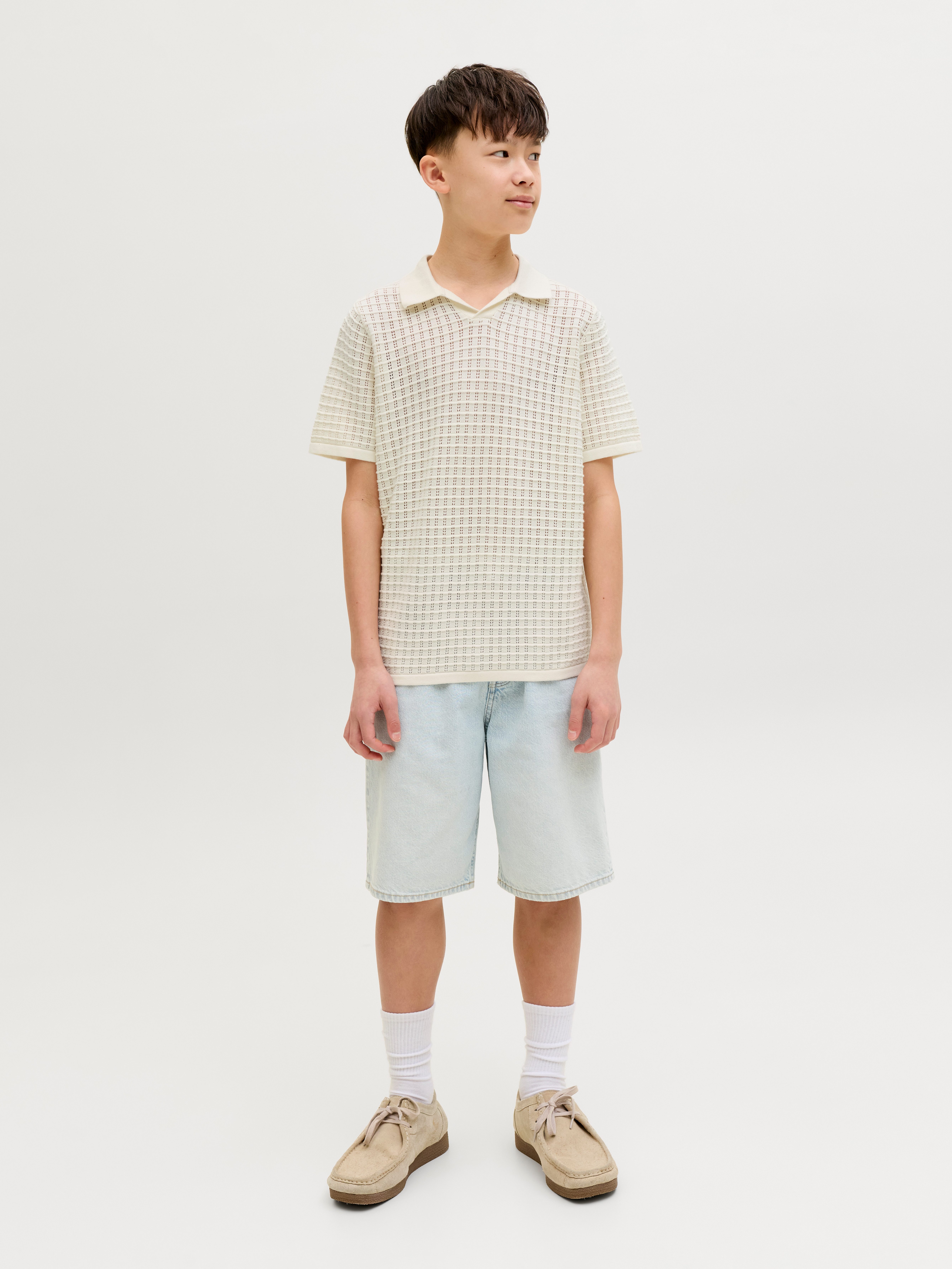 Jack & Jones Junior Polokragenpullover JORNANTUCKET SPLIT NECK POLO JNR