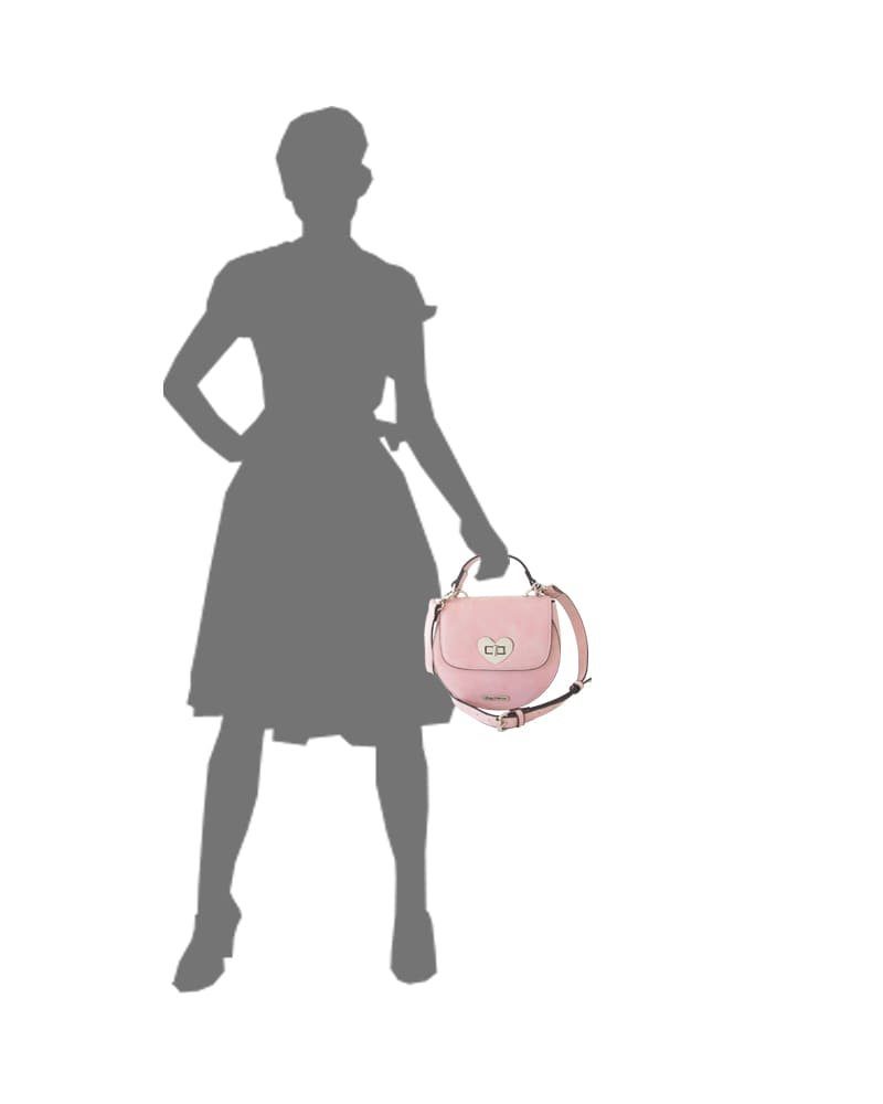 Lady Handtasche Tasche Herzform Edelweiss rosa