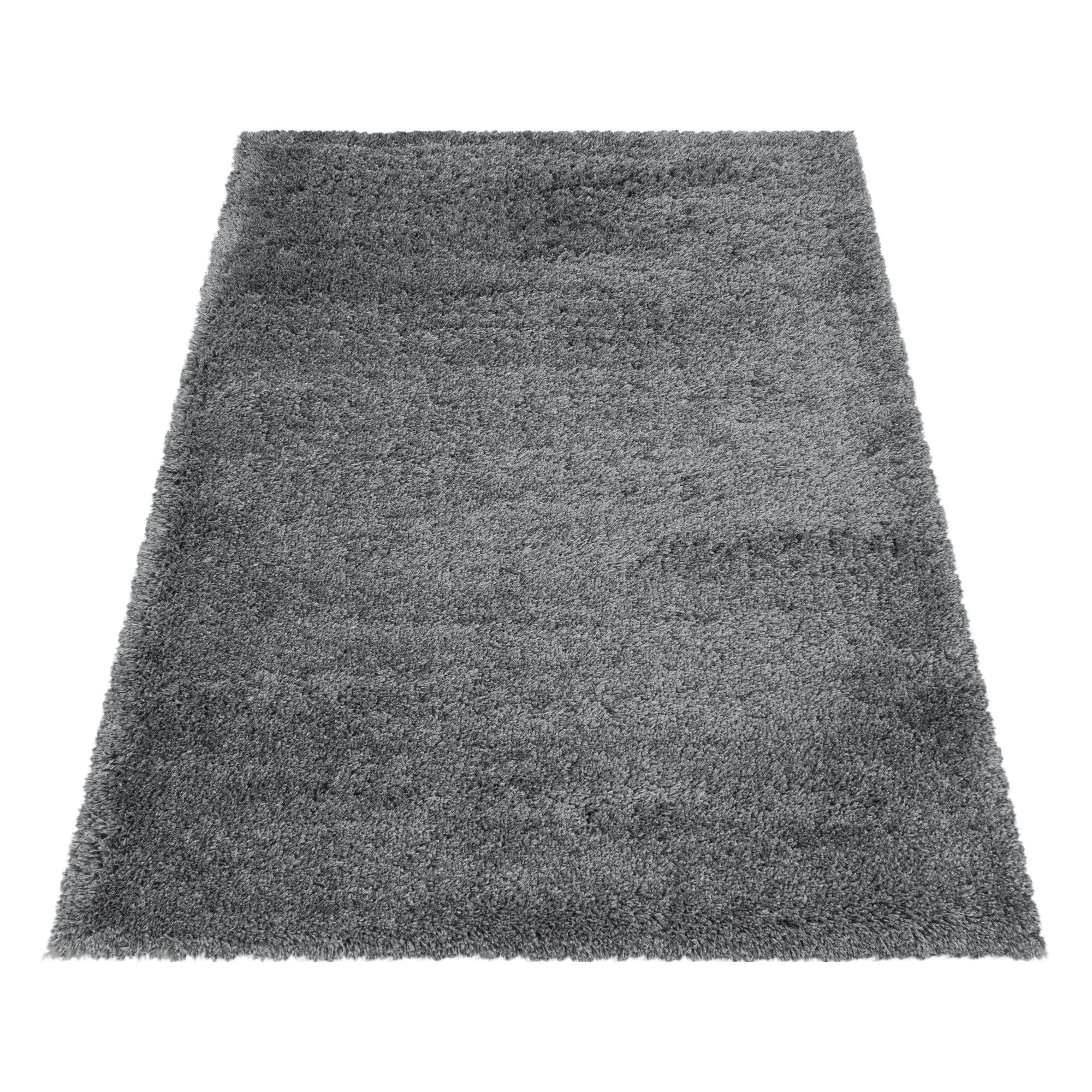 Carpettex Hochflor-Teppich Unicolor - Einfarbig, Läufer, Höhe: 30 mm, Teppi günstig online kaufen
