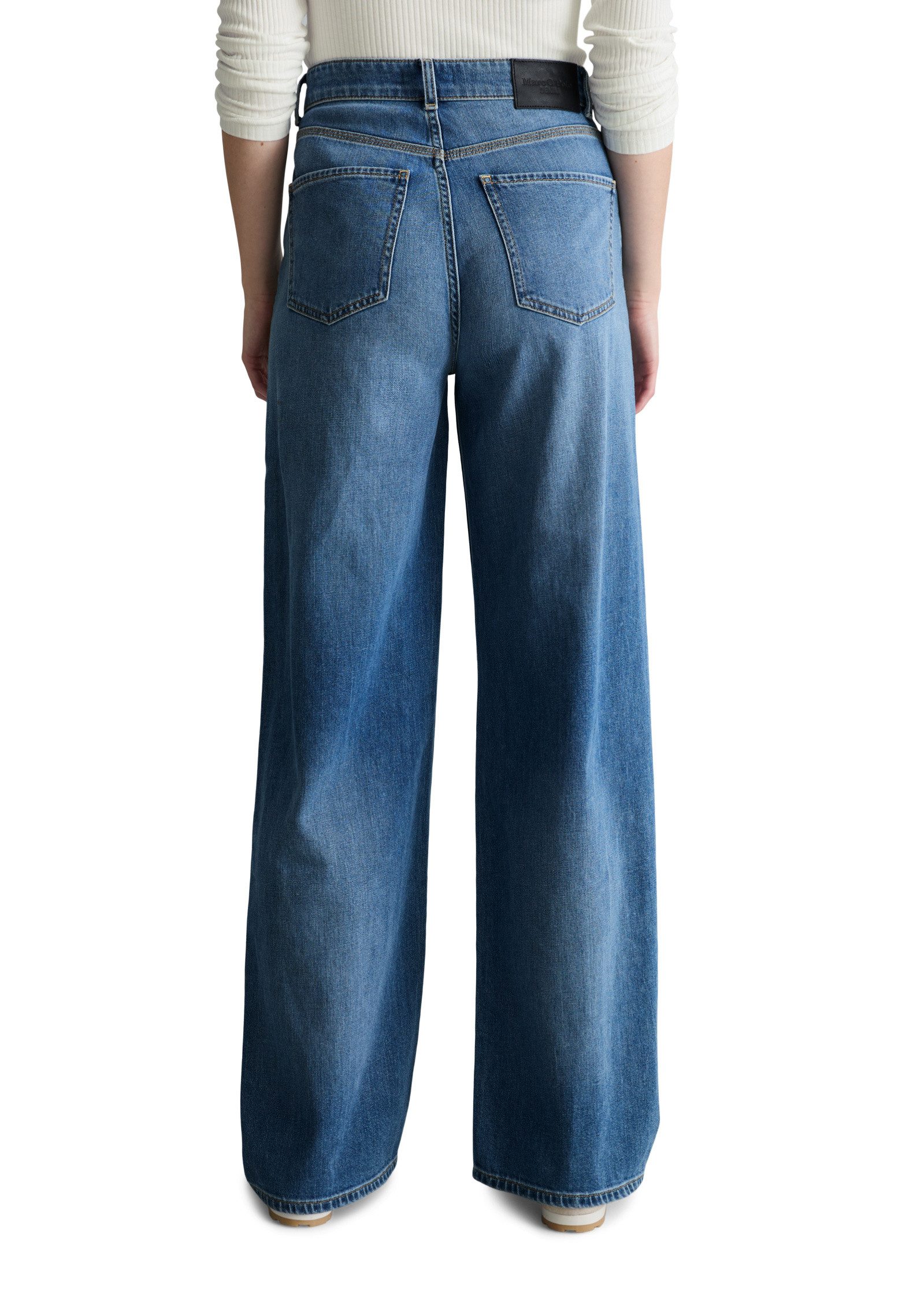 Marc O'Polo DENIM Weite Jeans aus leichter Bio-Baumwoll-Qualität
