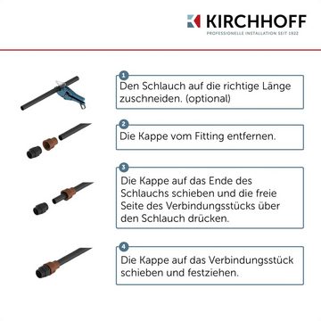 Kirchhoff Muffenstopfen, Fitting für Tröpfchenbewässerung, Drip-Bewässerung