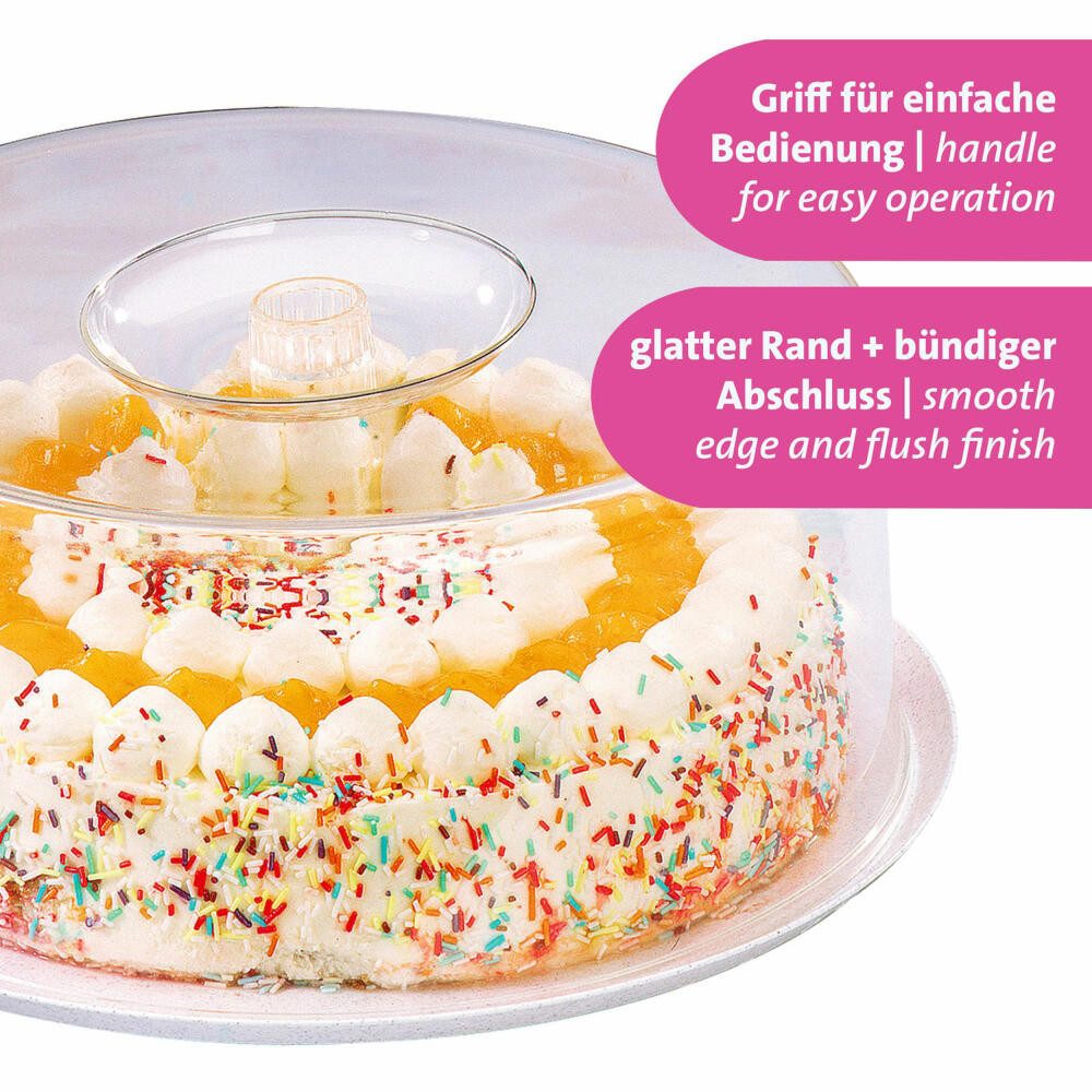 WESTMARK Tortenglocke 2 Stück, je Ø 30 cm, Mit Griff, Tortenhauben, Transparent,(Set) Made in Germany
