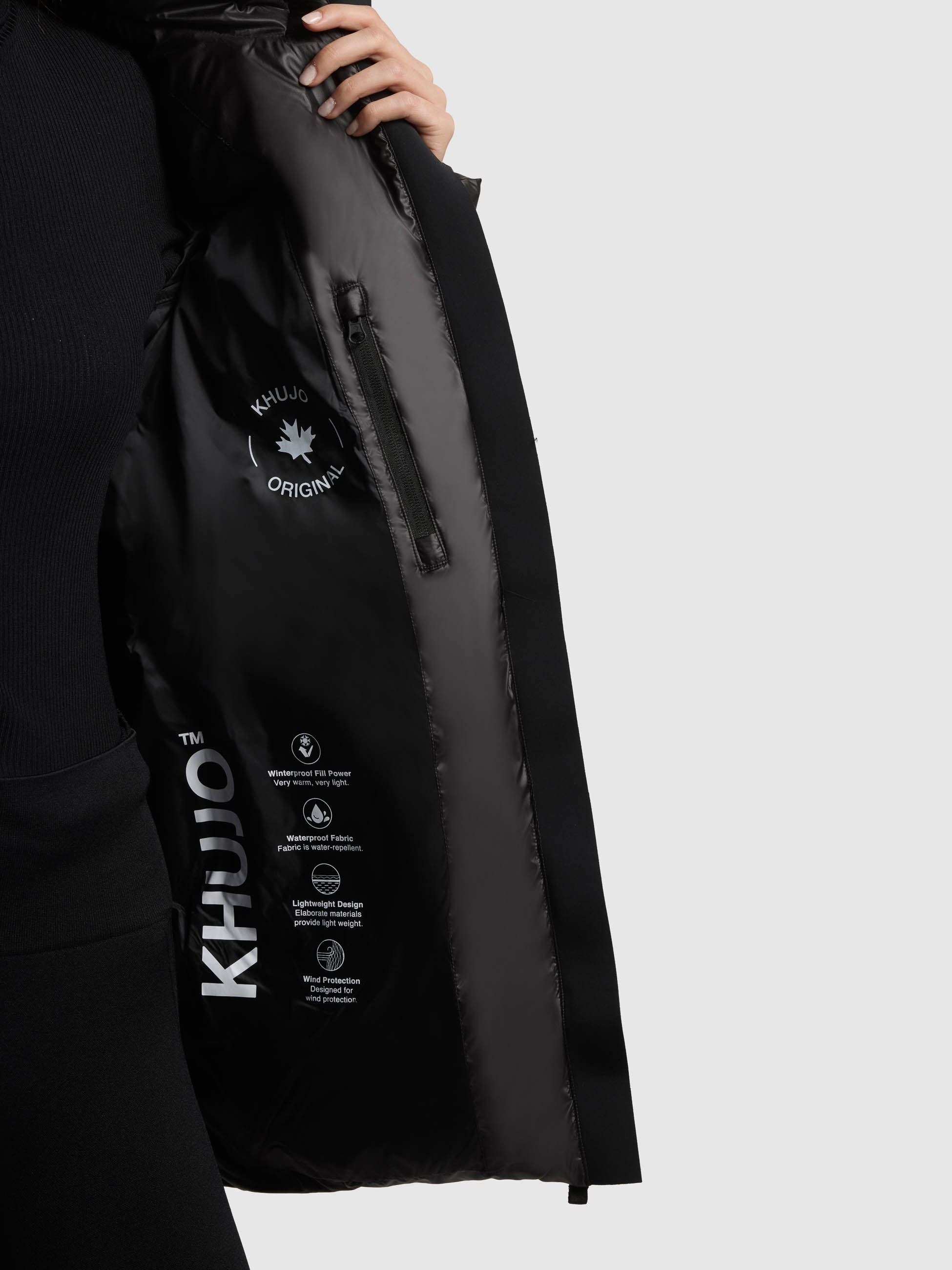 khujo Steppjacke DROWN SHINY mit Kapuze und Kordelzug