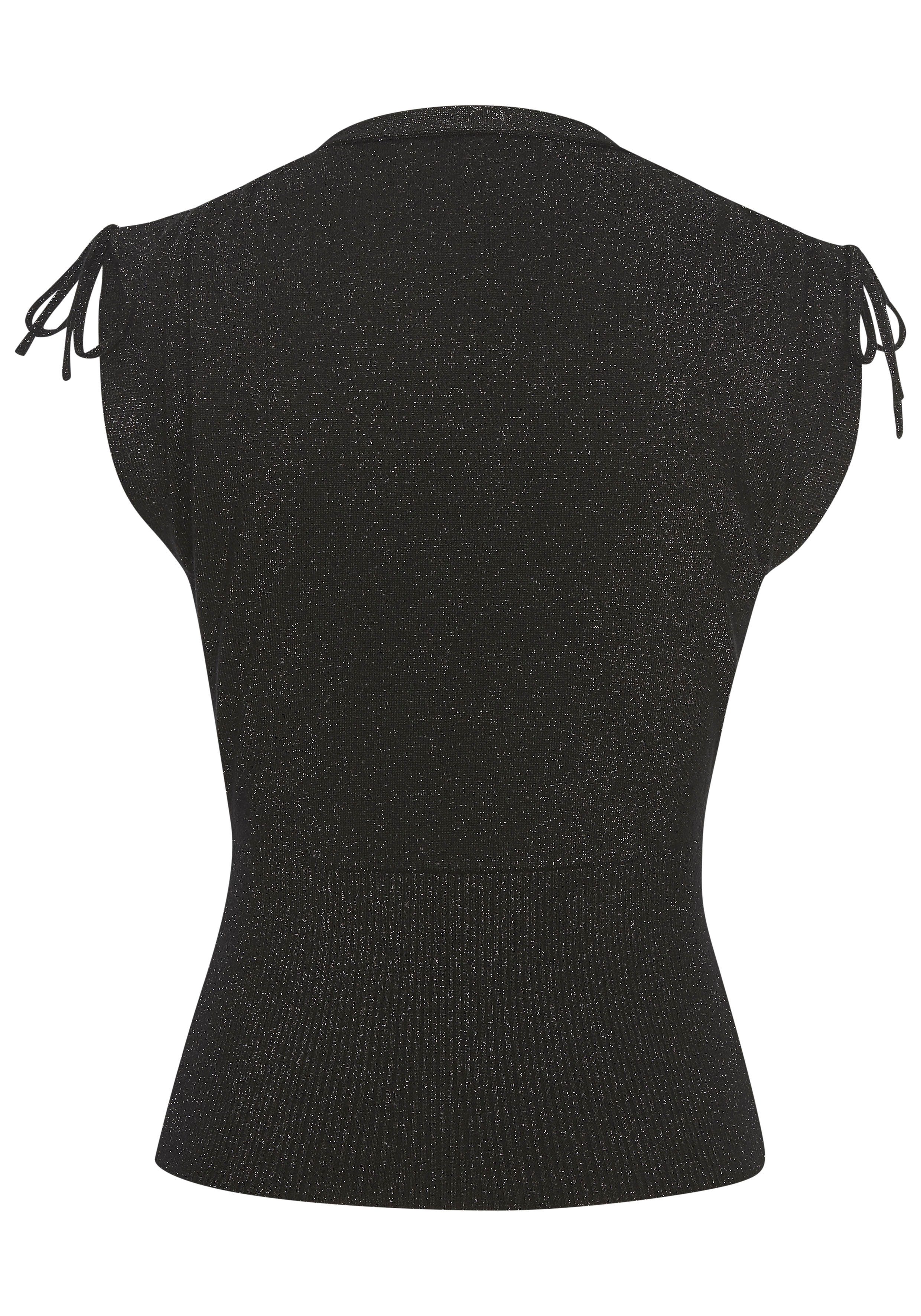 LASCANA Stricktop mit glänzendem Lurexgarn