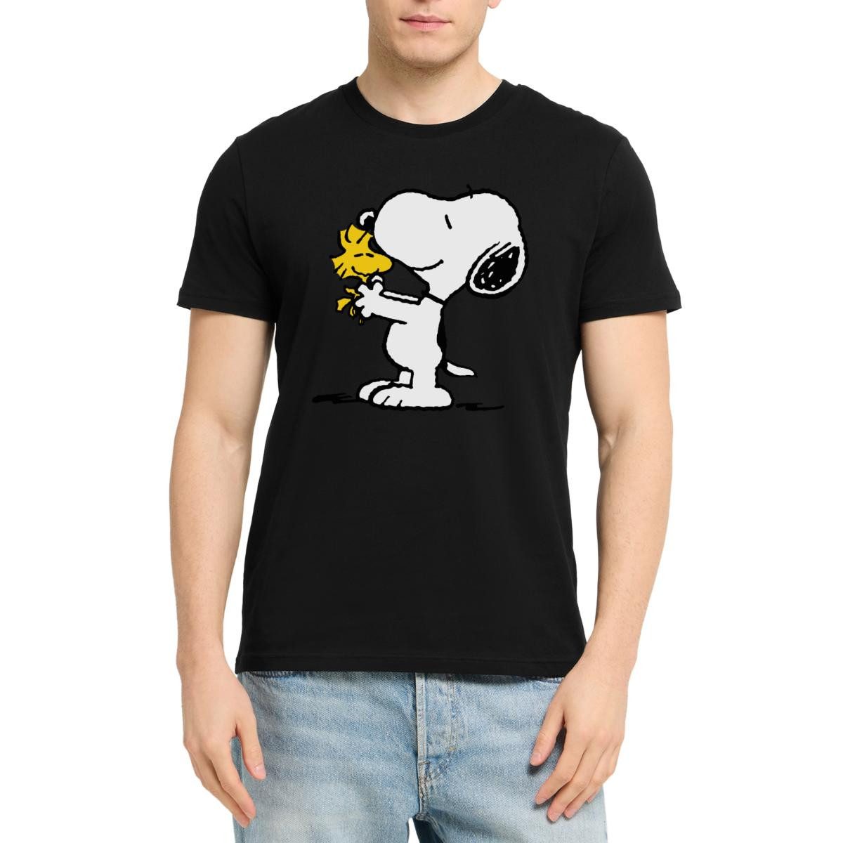 Spreadshirt T-Shirt Peanuts Snoopy Und Woodstock Unisex Bio T-Shirt (1-tlg)