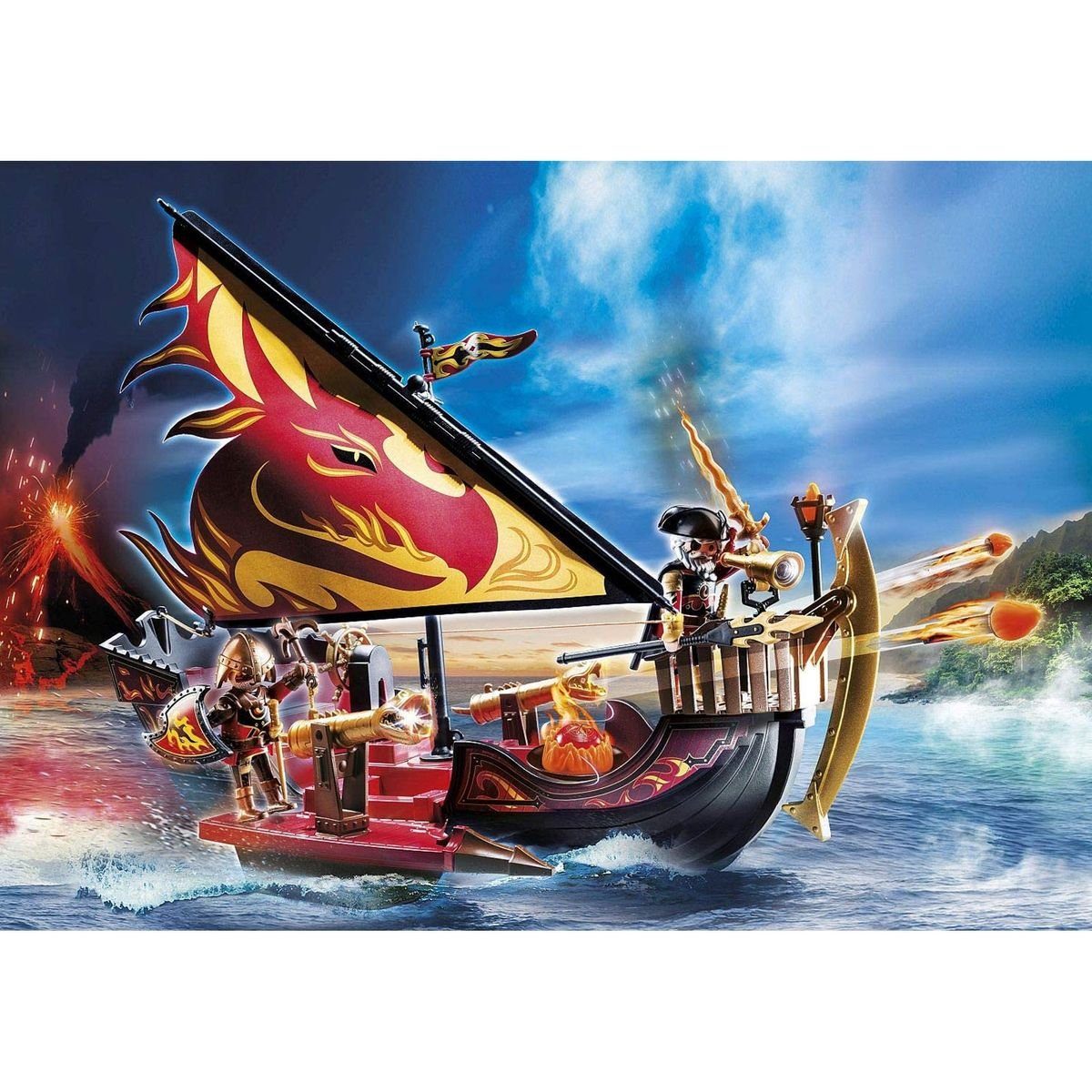 Playmobil® Spielwelt PLAYMOBIL® 70641 - Novelmore - Burnham Raiders Feuersc günstig online kaufen