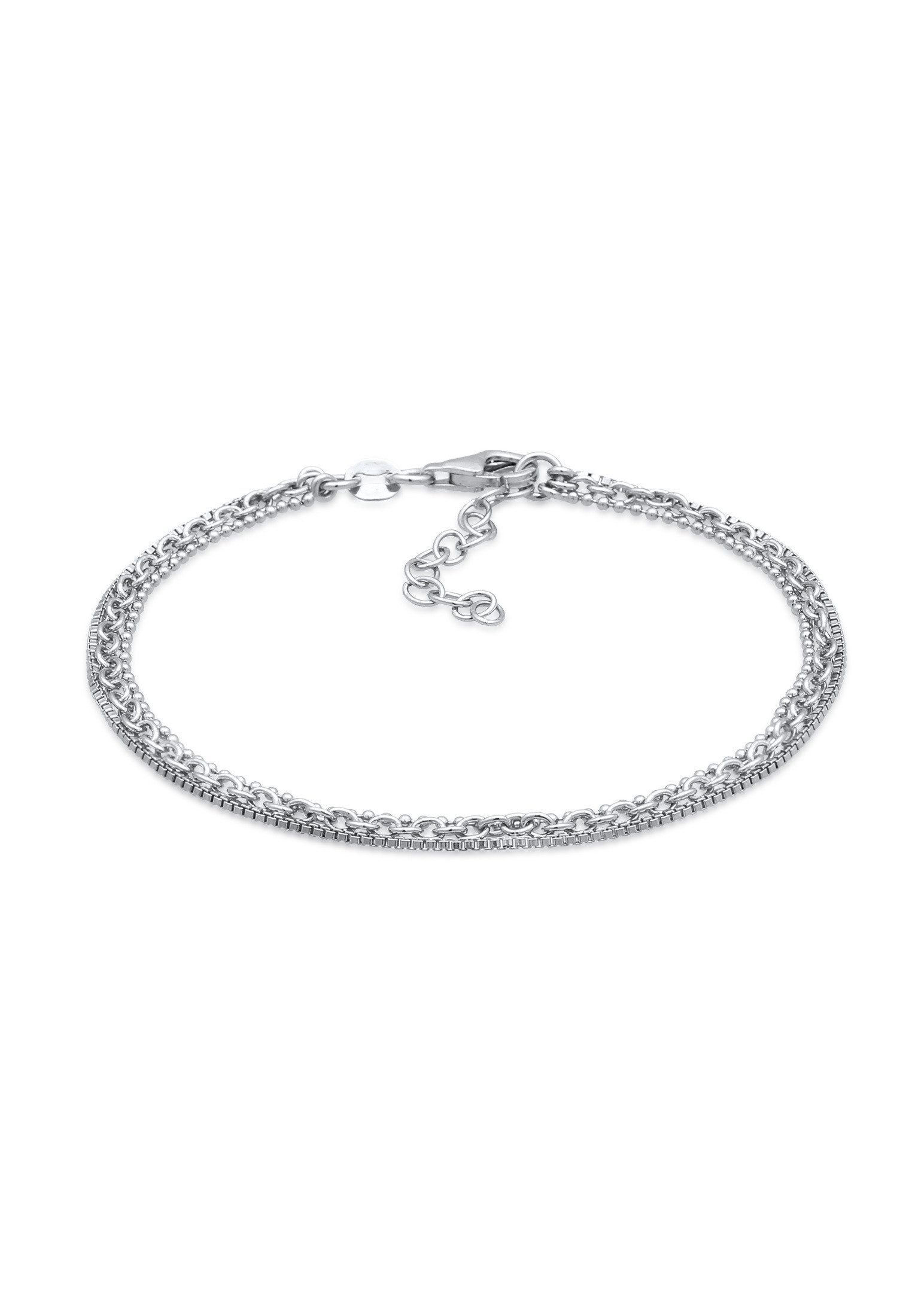 Gliederarmband Layer Lagenlook 925 Sterling Silber