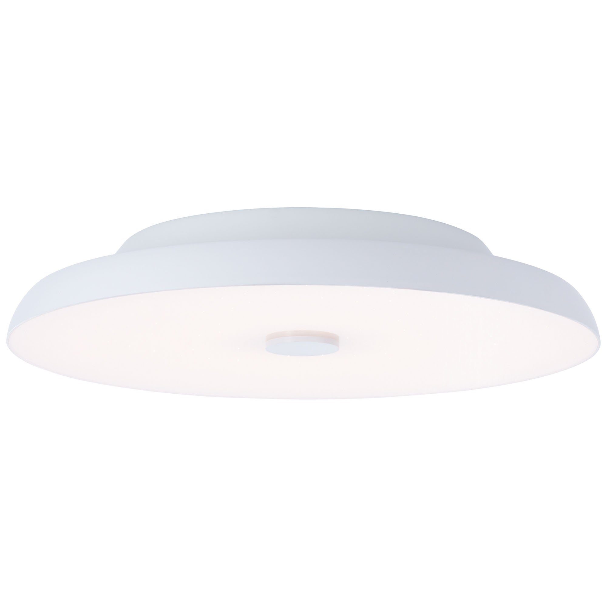 AEG LED Deckenleuchte Adora, LED wechselbar, Farbwechsler, Ø 40 cm, Lautsprecher, dimmbar, CCT, RGB-Backlight, 3900 lm, weiß | Deckenlampen