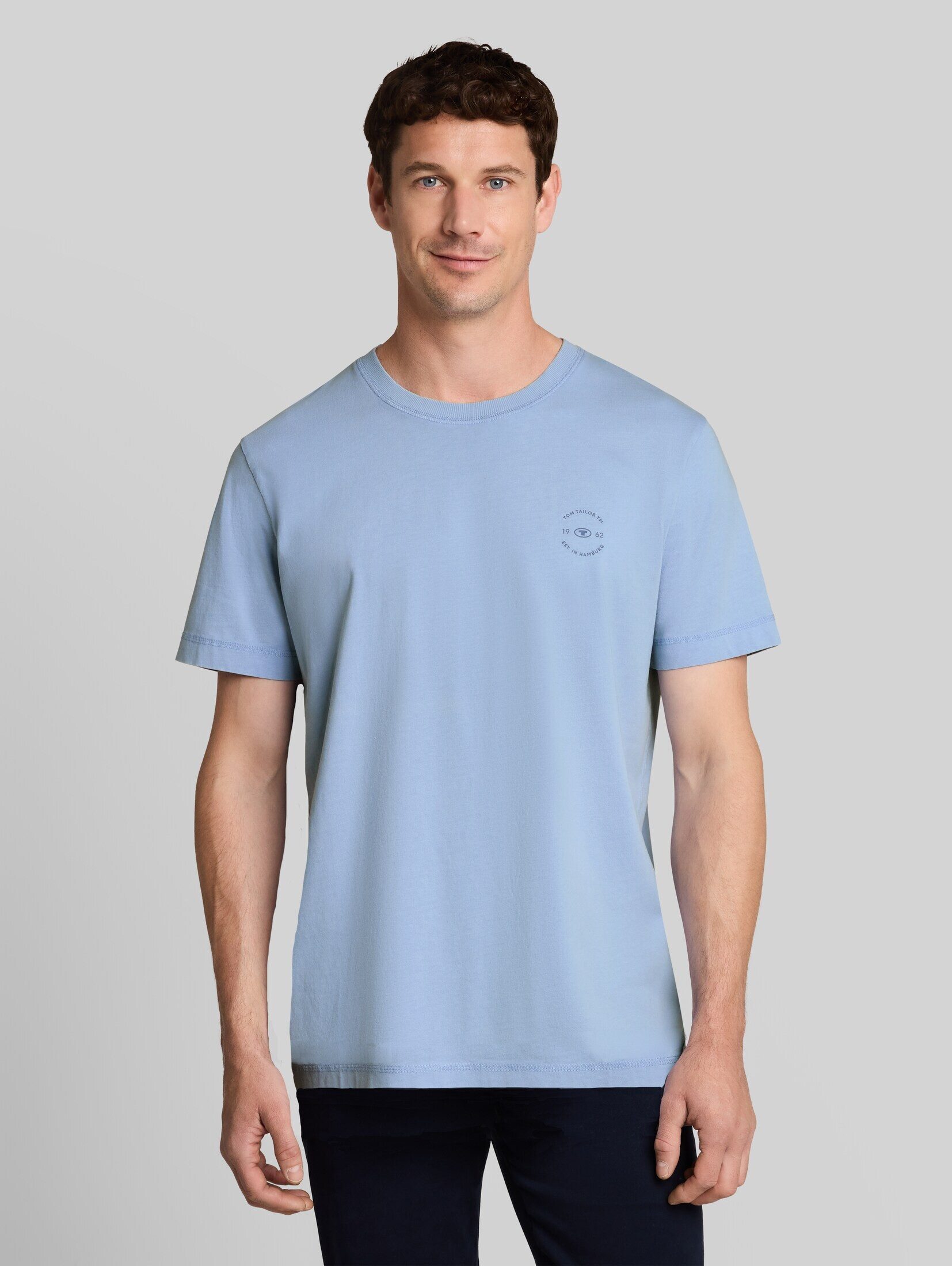 TOM TAILOR T-Shirt T-Shirt (im Einserpack) T-Shirt mit Logo-Print
