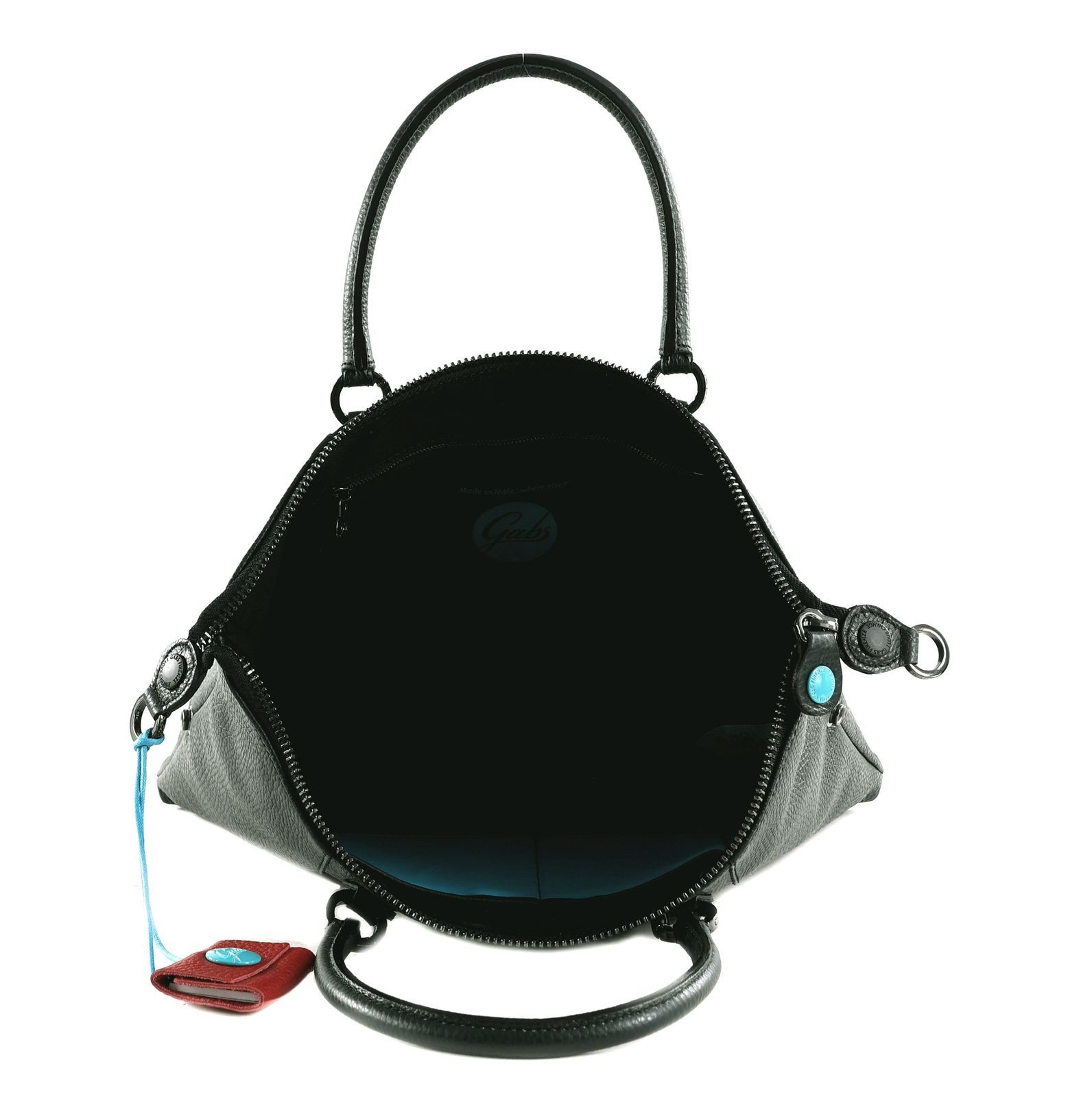 Gabs Schultertasche TG Bull Black Shoulder Bag (Set, 2-tlg), aus echtem Kalbsleder