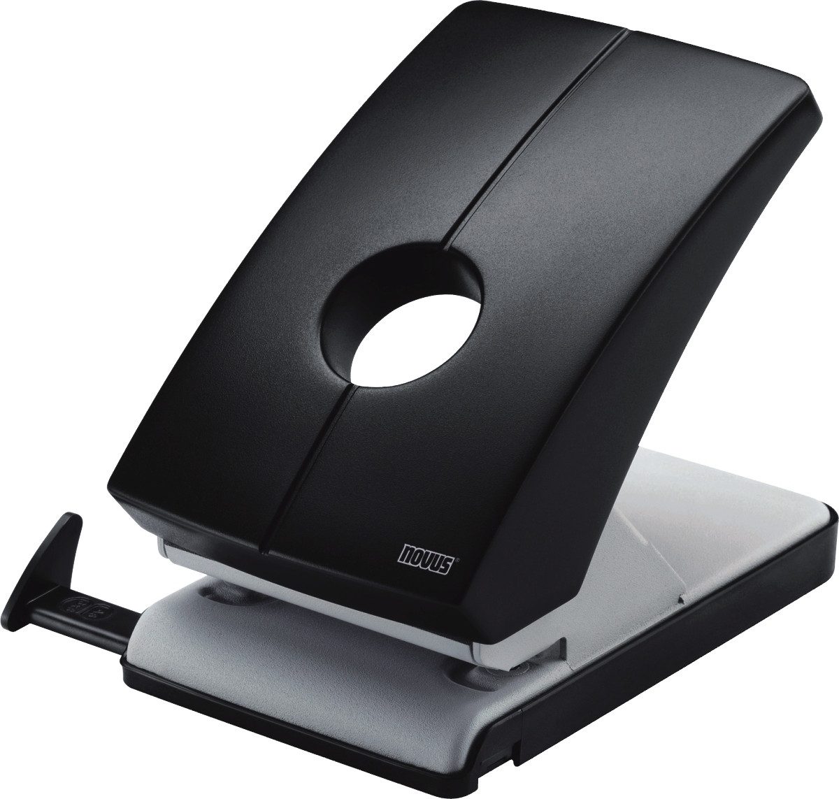 NOVUS Locher Registraturlocher C240 hellgrau/schwarz (10 Stück)