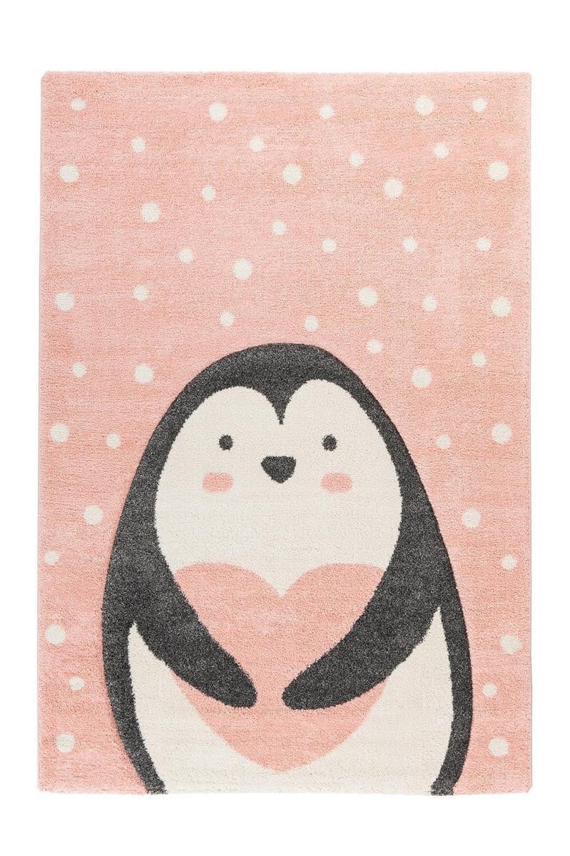 Qiyano Kinderteppich Kinderteppich Holona 400 Rosa 80 x 150 cm, rechteckig, Höhe: 0.16 mm