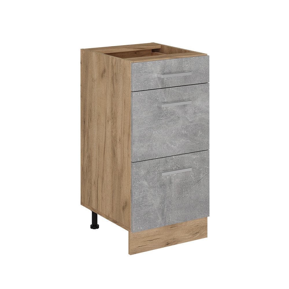Vicco Unterschrank R-Line, Beton/Goldkraft Eiche, 40 günstig online kaufen