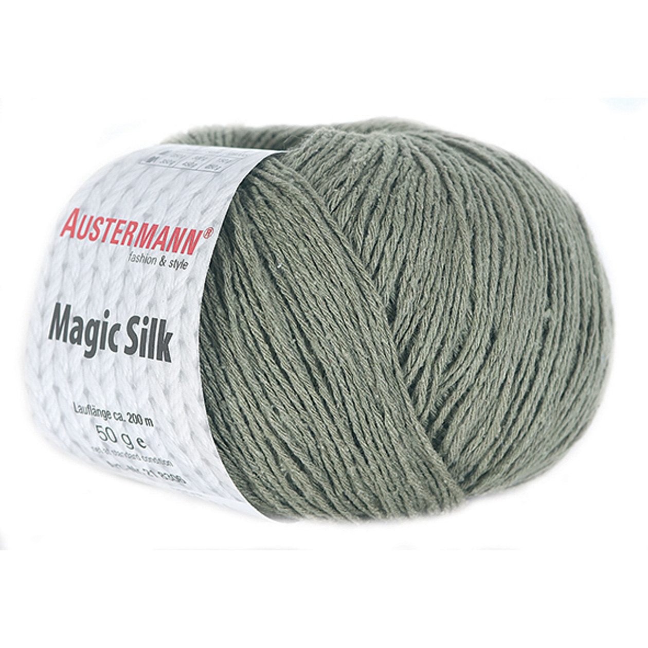 Austermann Garn Magic Silk Häkelwolle, 200,00 m, leichtes, edles Garn