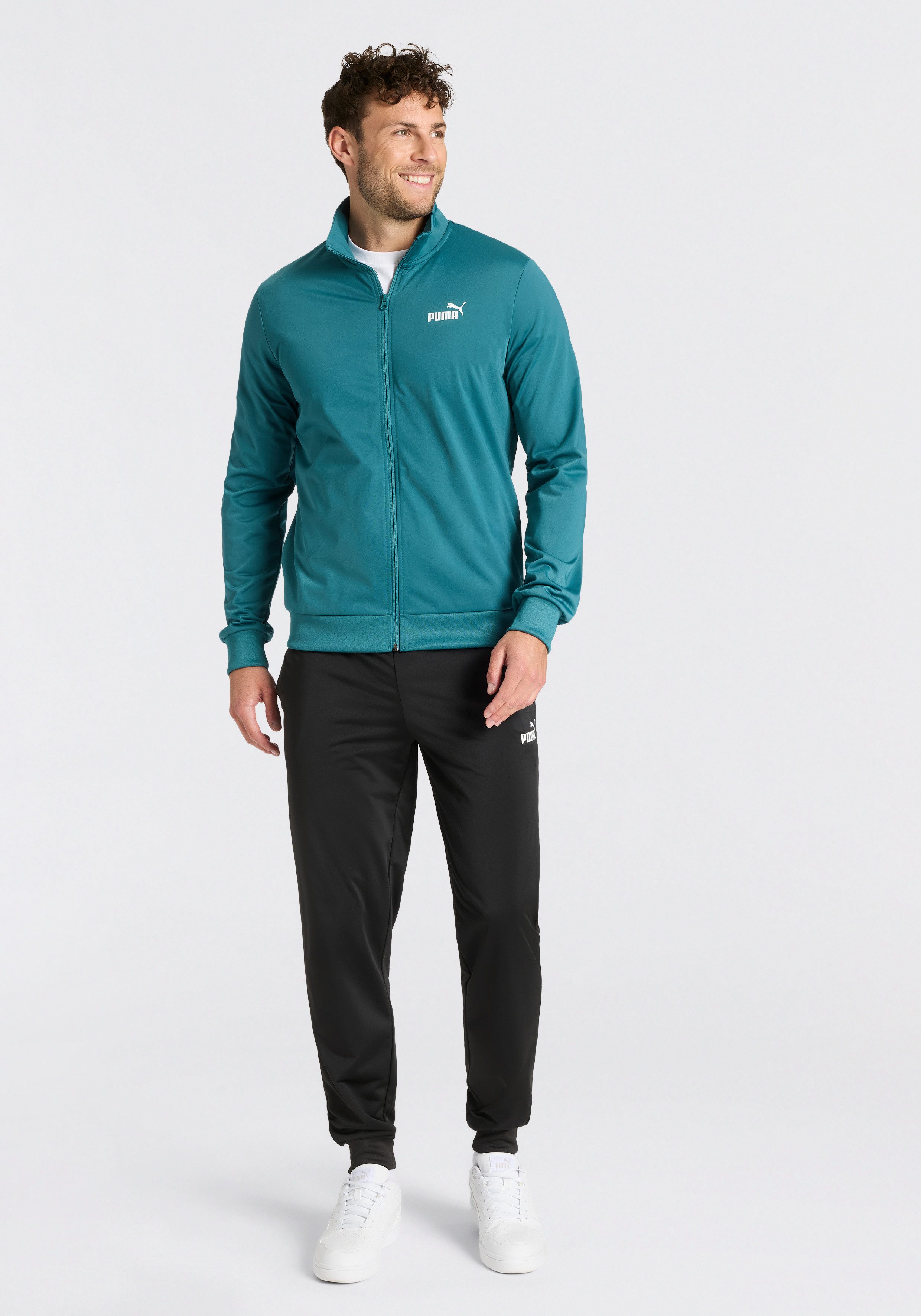 PUMA Trainingsanzug ESS POLY SUIT (2-tlg), Sportanzug, für entspannte Tage, für vielseitige Aktivitäten