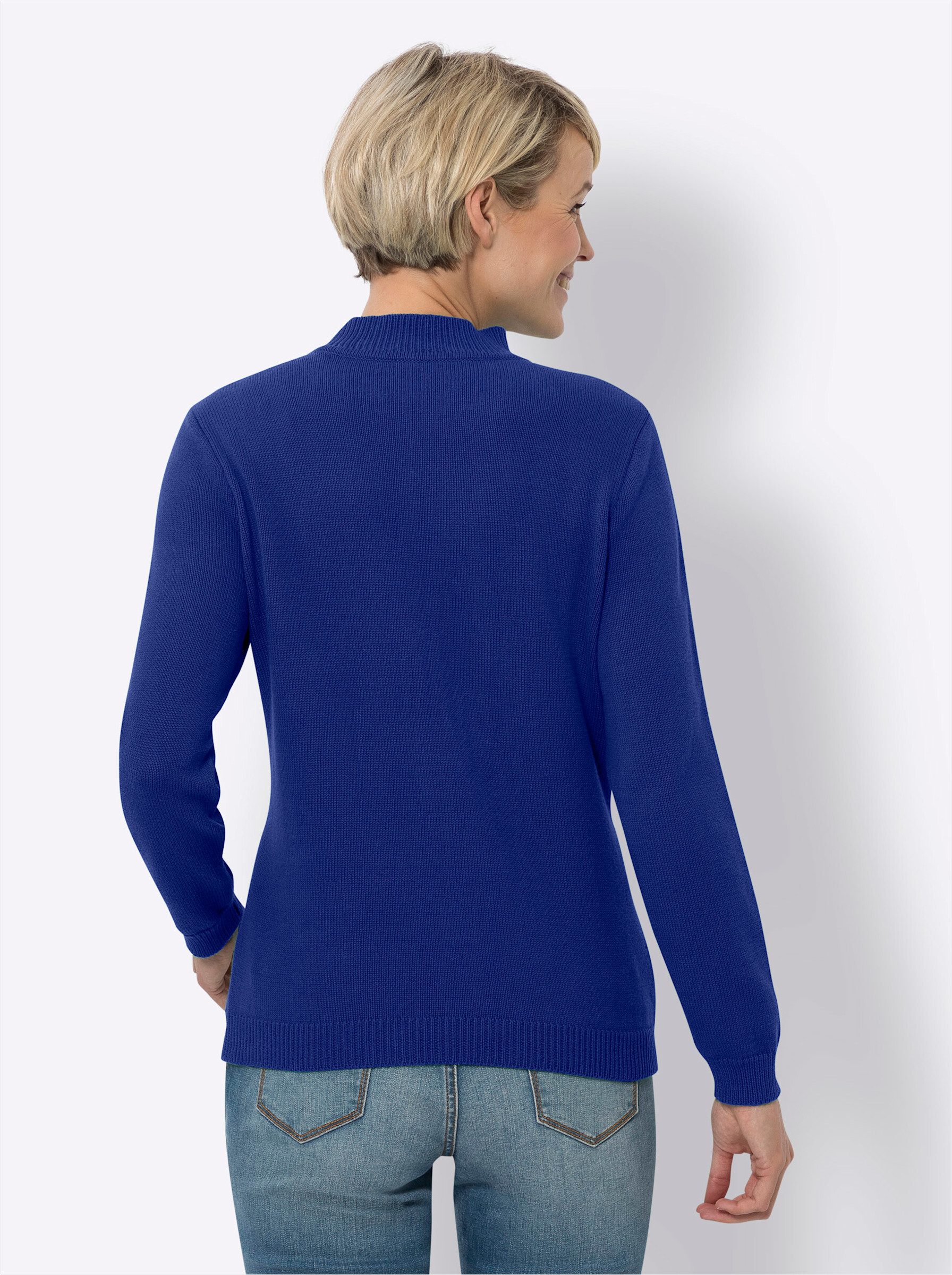 Sieh an! Strickpullover Stehkragenpullover günstig online kaufen