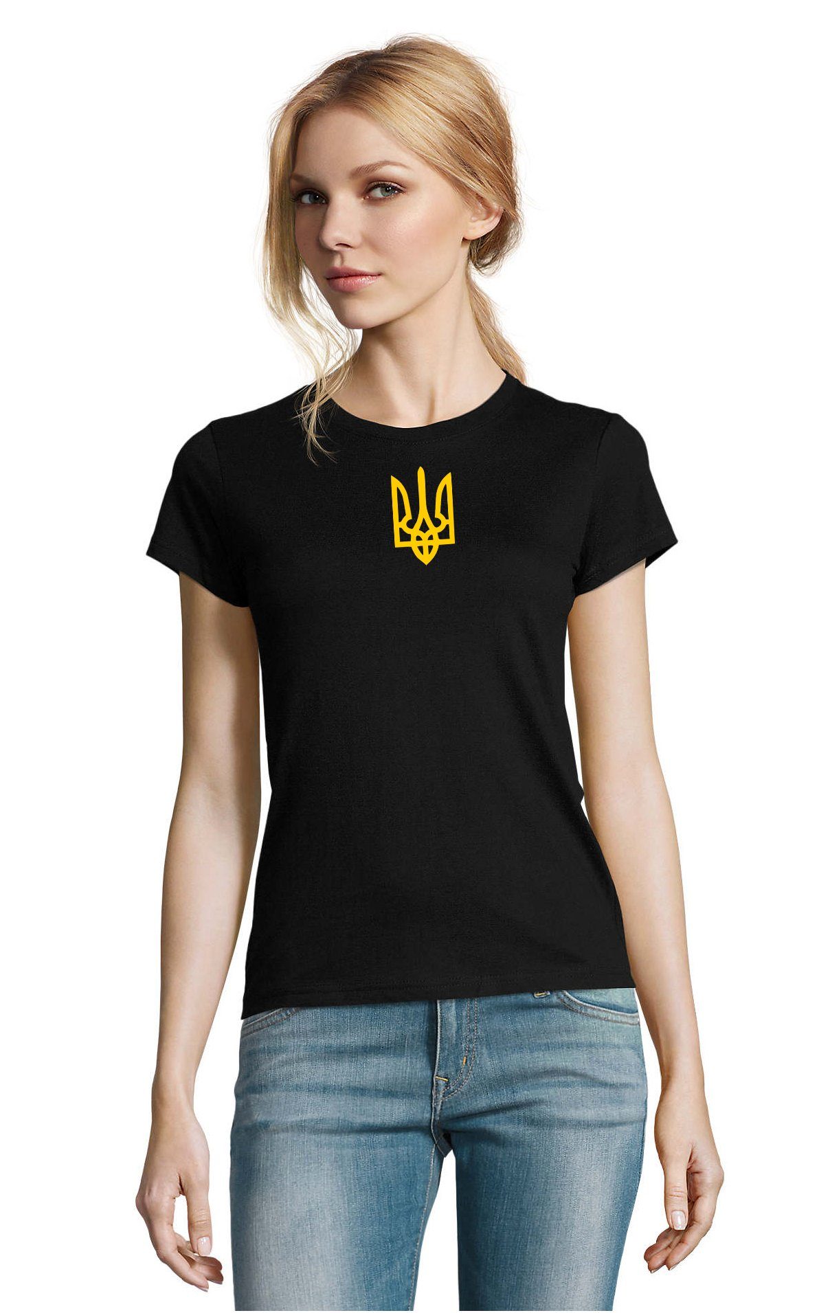 Blondie & Brownie T-Shirt Damen Selenskyj Ukraine Army Ukraina Armee Nato Peace Print