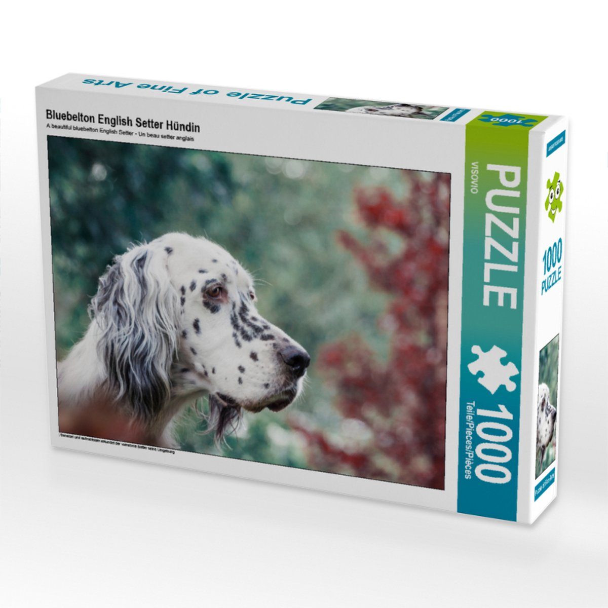 Bild CALVENDO 48 VISOVIO, Puzzleteile Lege-Größe 64 cm Puzzle von x Puzzle Teile 1000 1000 Hündin Foto-Puzzle Bluebelton English Setter CALVENDO