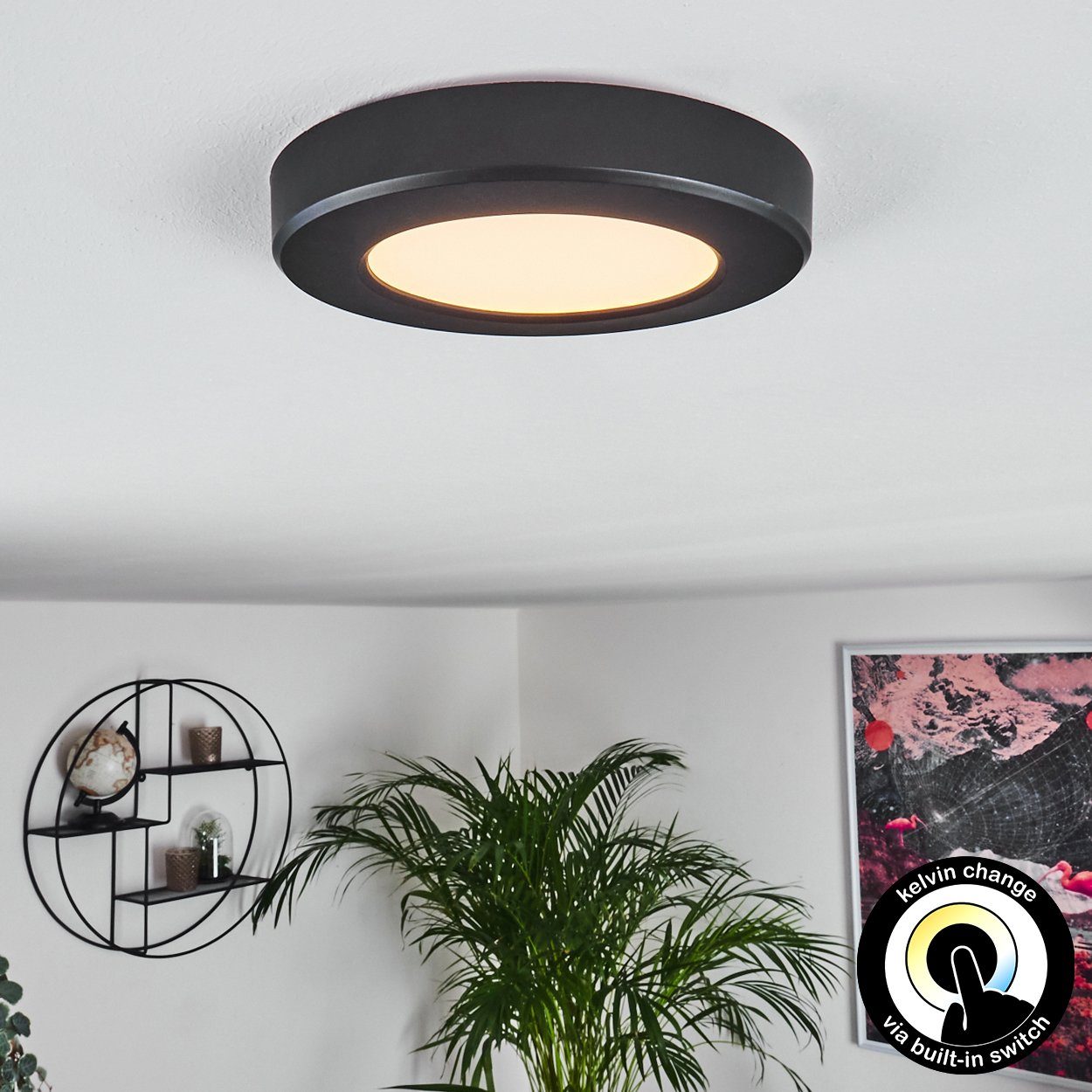 hofstein Panel moderne LED Ess Wohn Schlaf Zimmer Beleuchtung Decken Лампы Panel