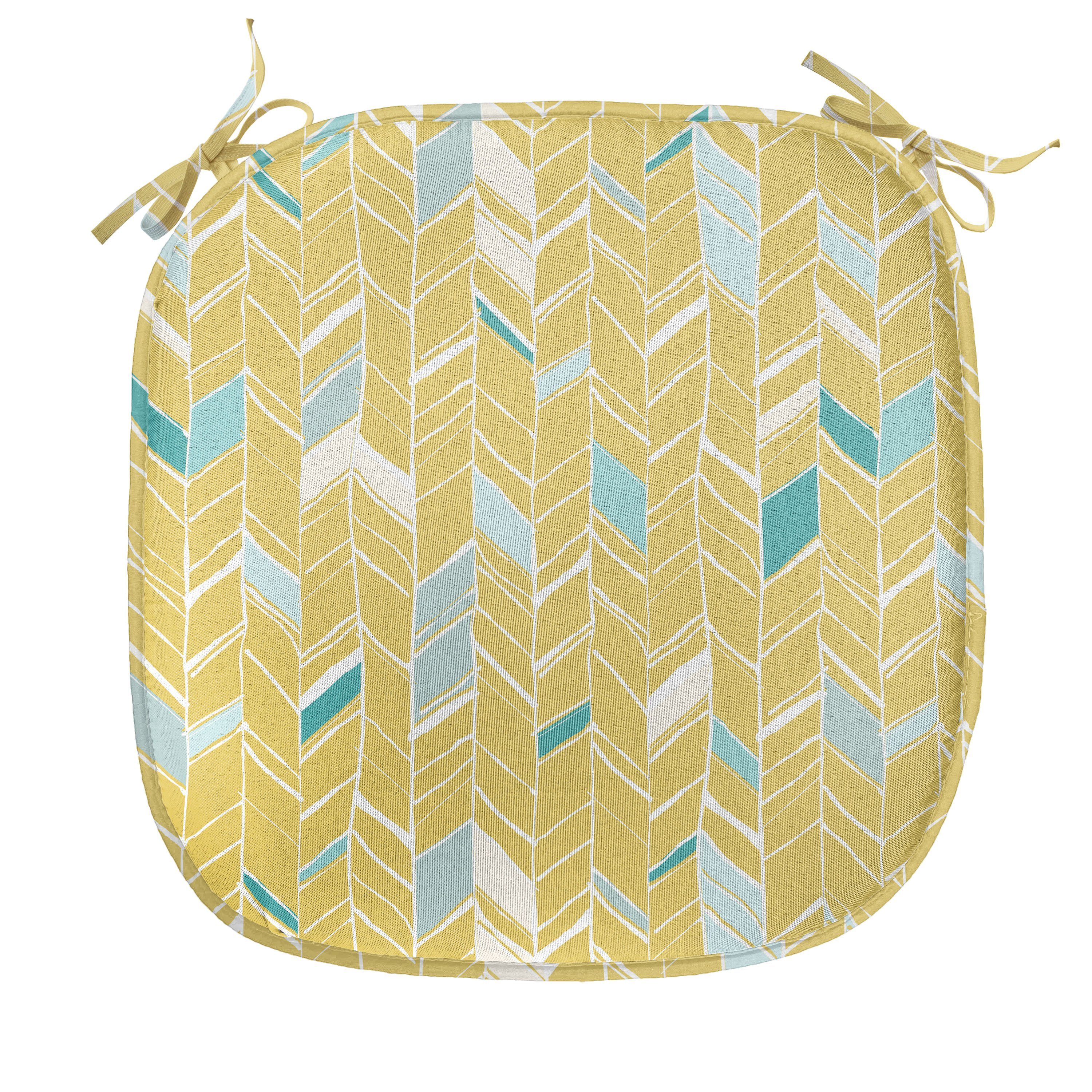 Stuhlkissen Dekoratives wasserfestes Kissen mit Riemen für Küchensitze