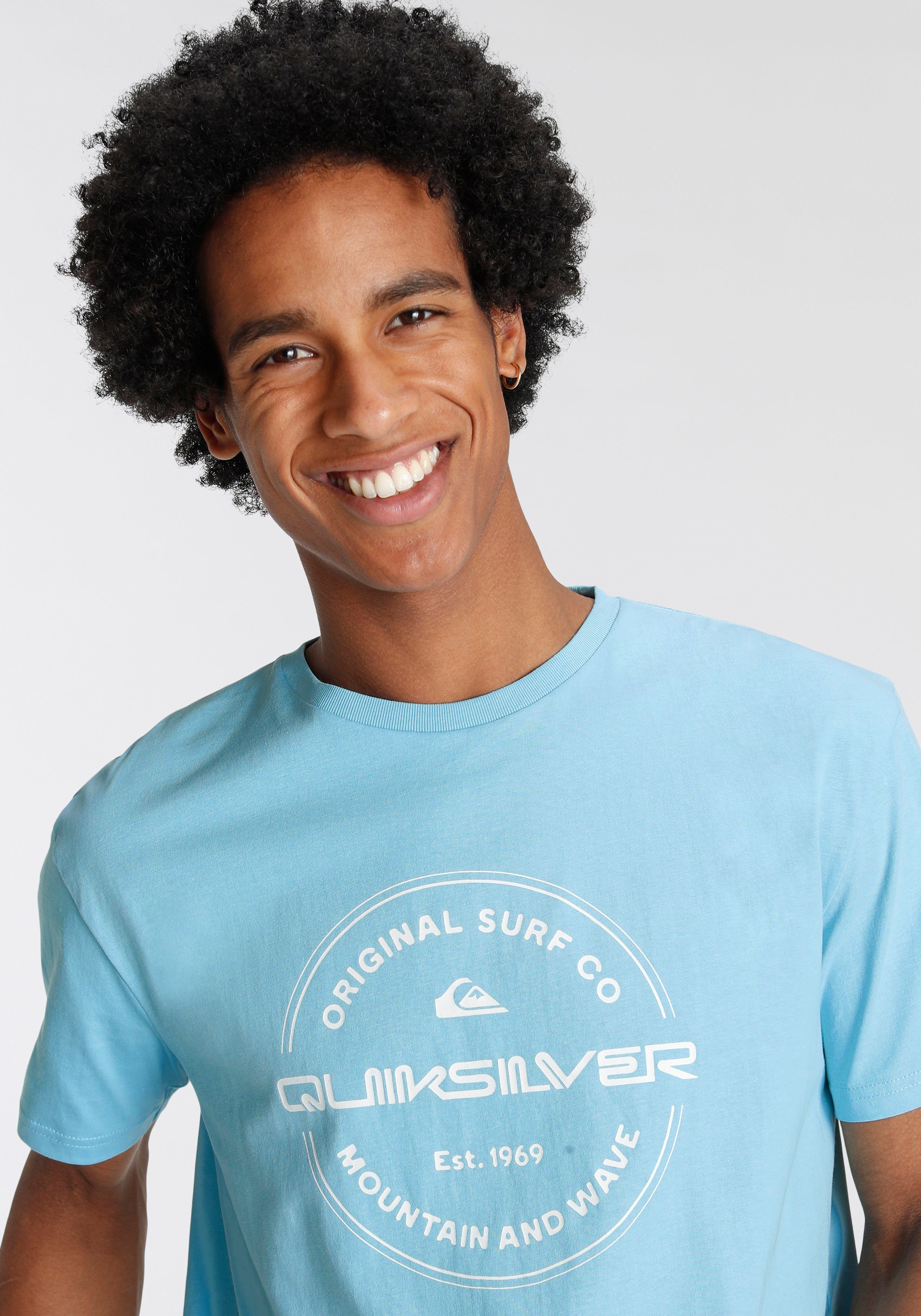 Herren (Packung, Doppelpack 2-tlg) T-Shirt Quiksilver mit Logodruck