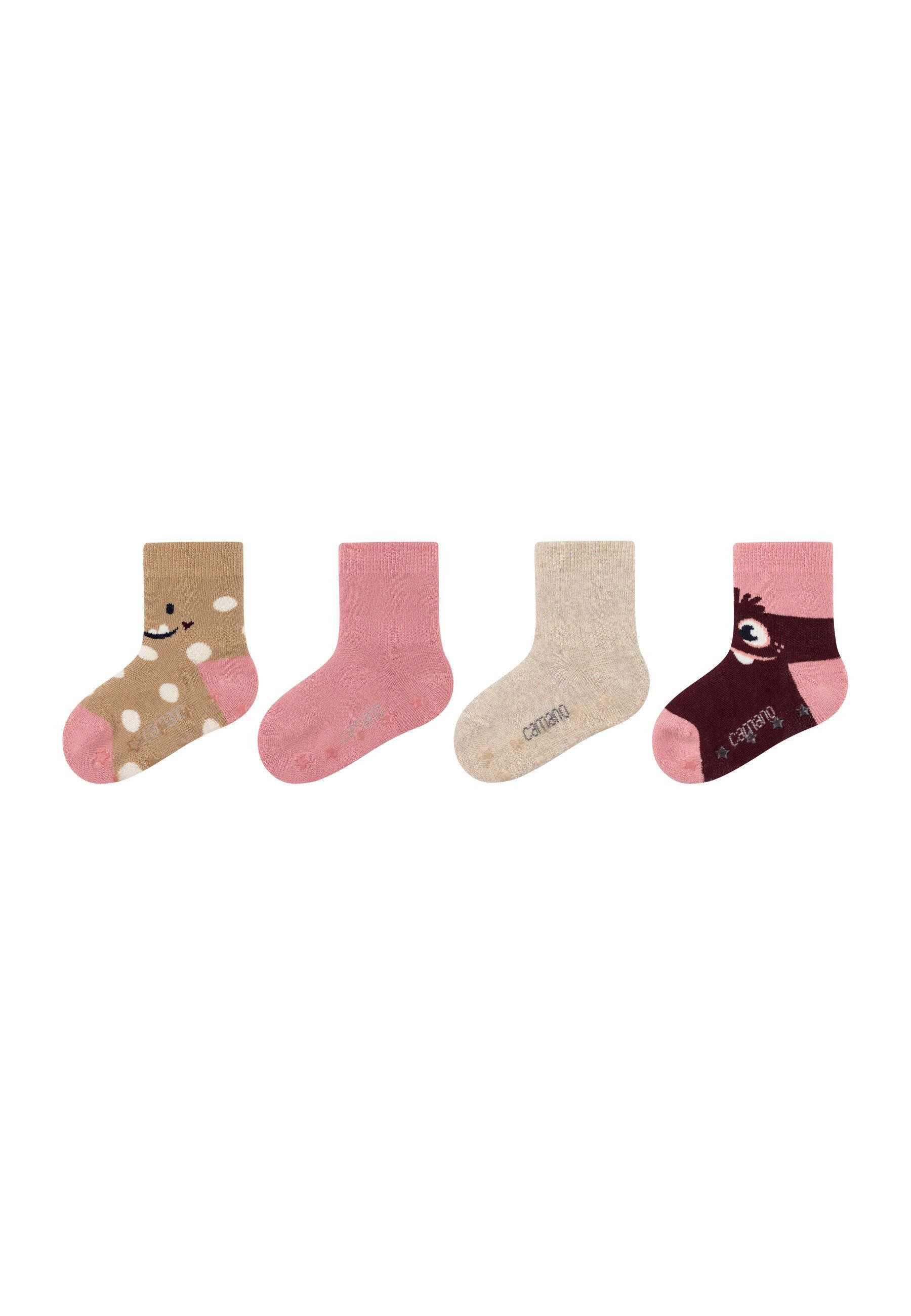 Camano Socken 4er Pack 4er Pack Aus OCS zertifizierter Baumwolle, warmes Vollfrottee-Material