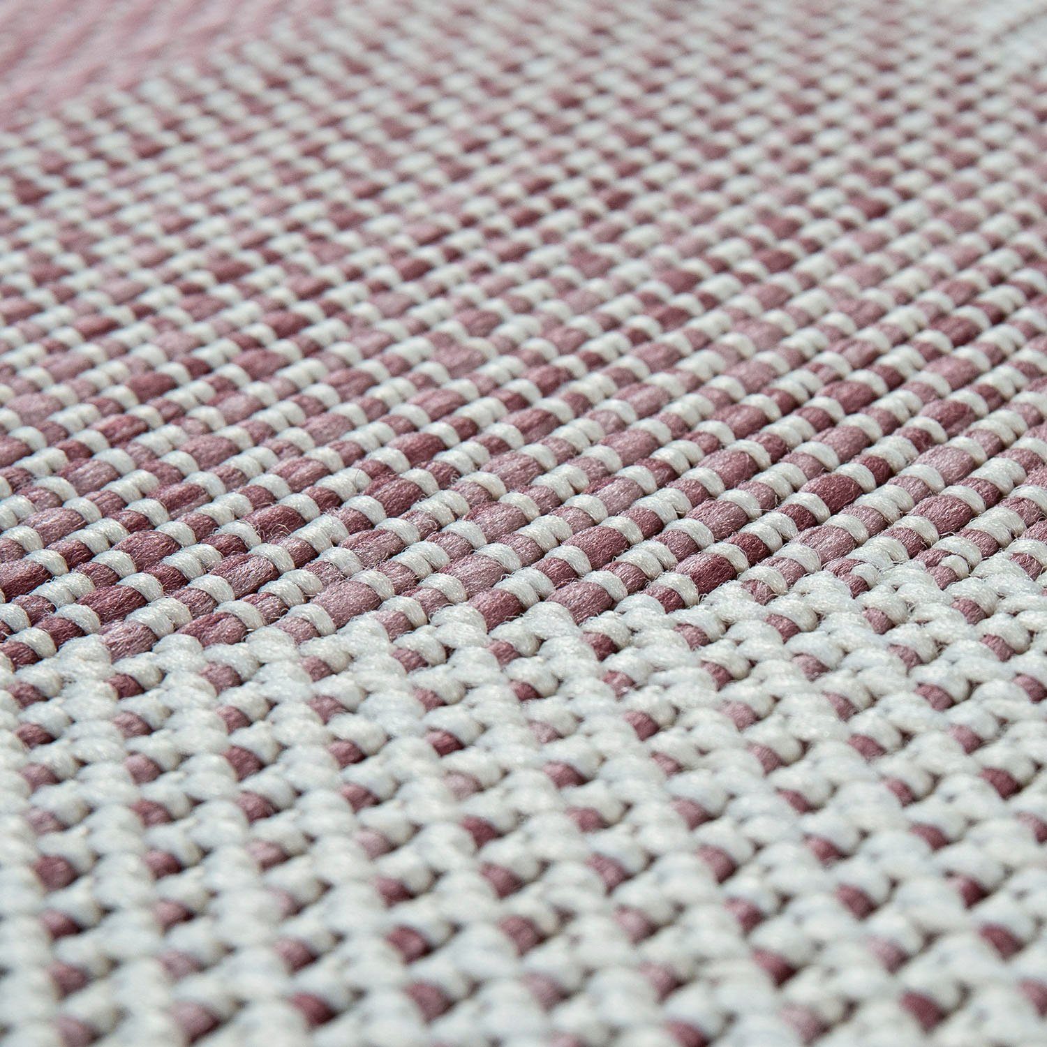 Kortrijk Pastell-Farben, und mm, lila rechteckig, Design, Home, Höhe: 4 geeignet Teppich Paco 743, Outdoor In- modernes Flachgewebe,
