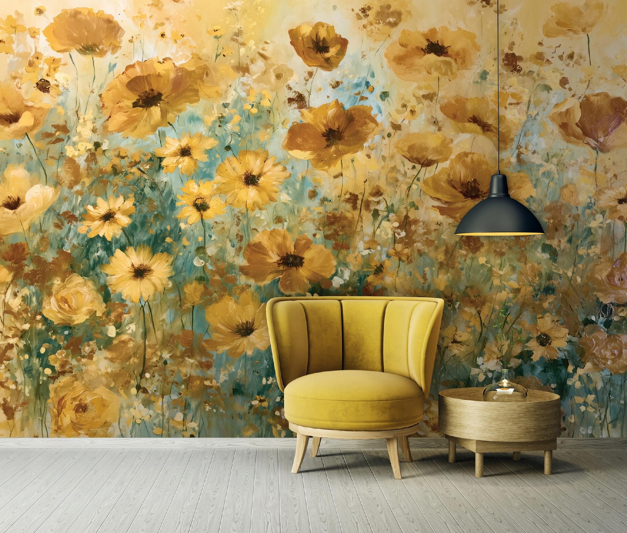 Wallarena Fototapete Blumen Motiv Vlies strapazierfähig Wohnzimmer 250x175 cm, glatt, 150 x 105 cm