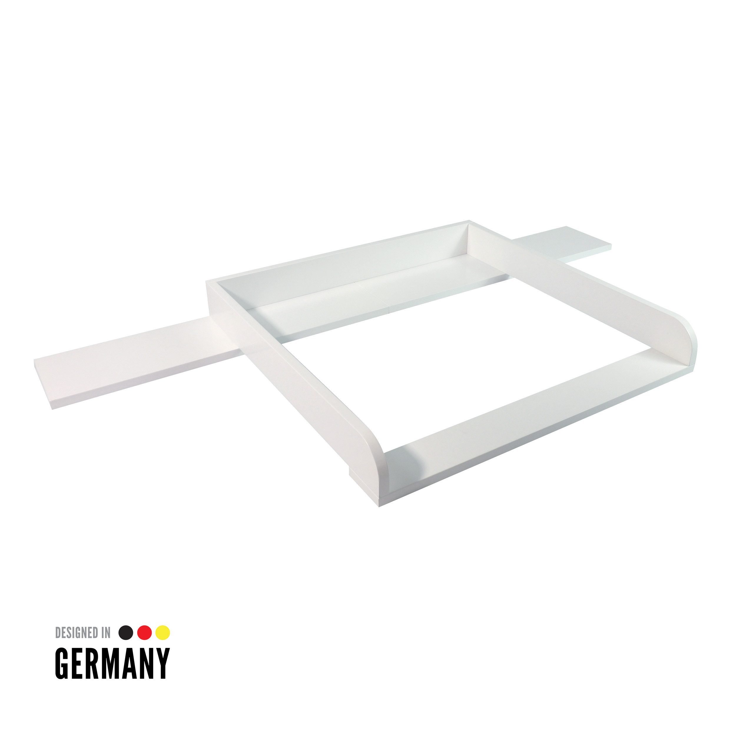 Puckdaddy GmbH Wickelaufsatz Levi (160x11x80 cm) für IKEA Hemnes Kommoden, Wickelaufsatz für IKEA Hemnes Kommode