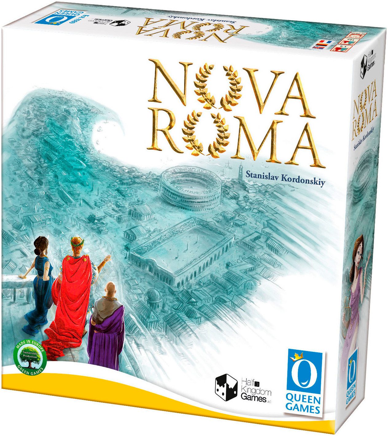 Queen Games Spiel Nova Roma, Strategiespiel, Made in Europe