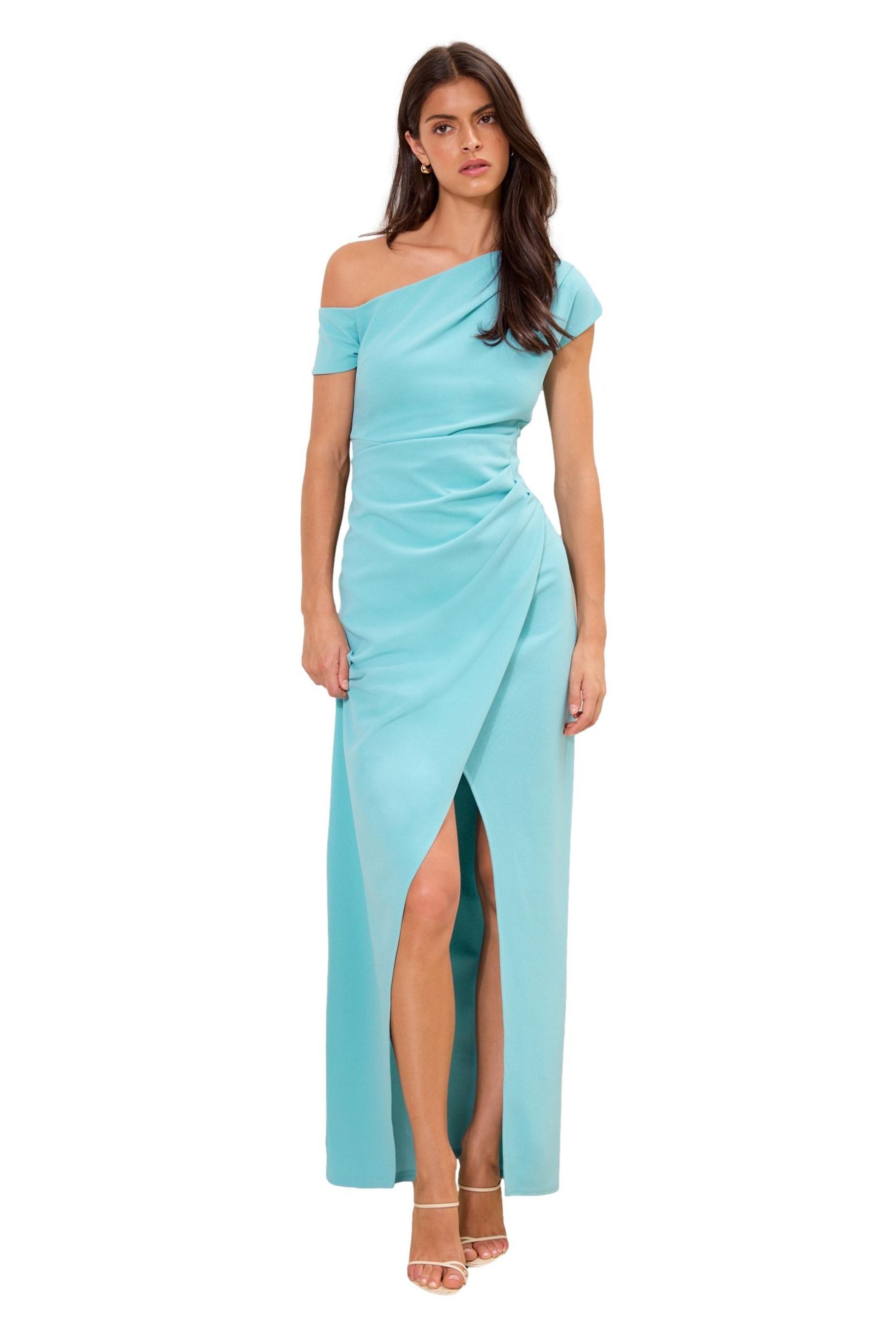 LIPSY Maxikleid Lipsy Maxikleid mit geraffter Taille, Regular (1-tlg)