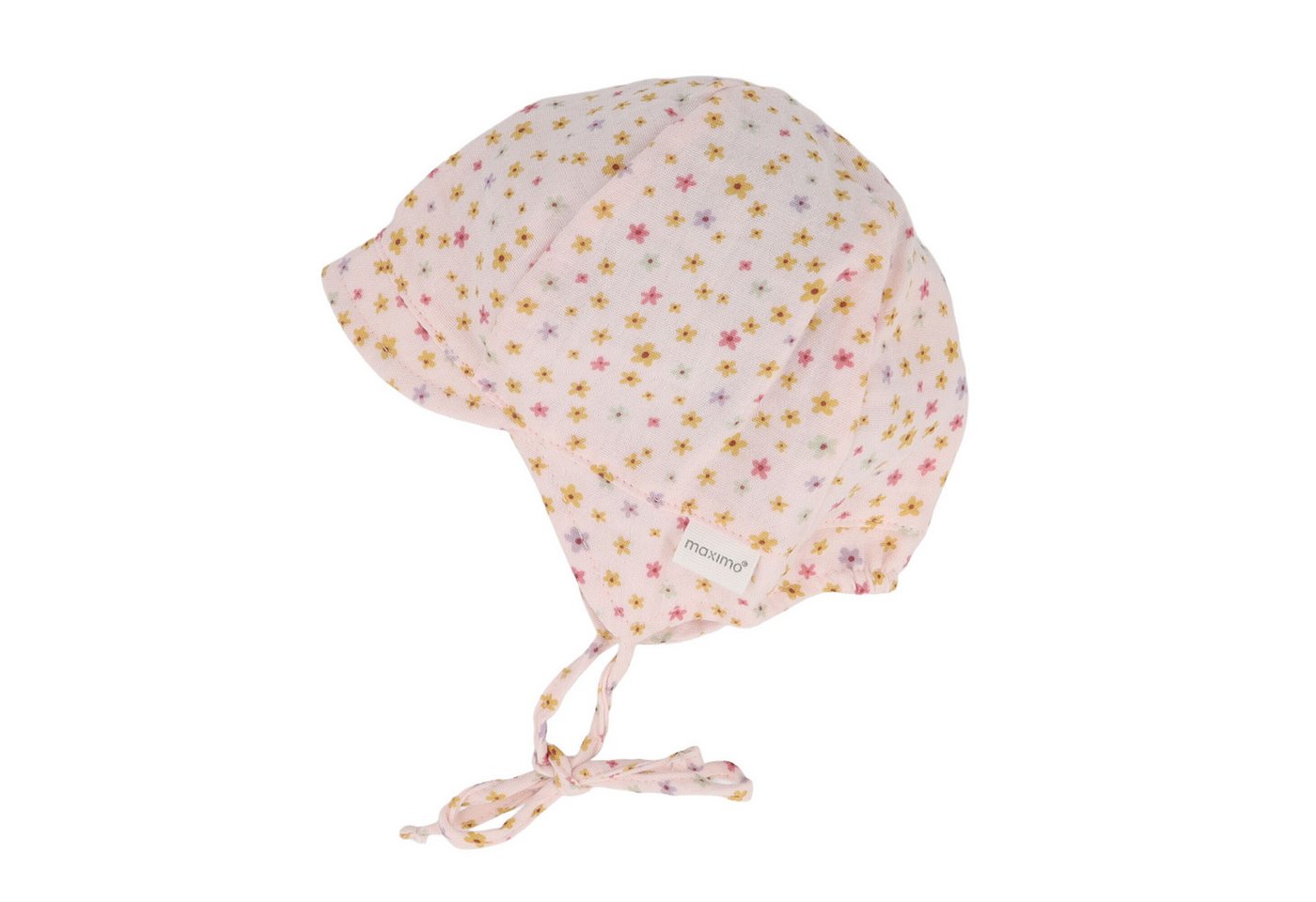 MAXIMO Schirmmütze GOTS BABY-Schildmütze Musselin, Band, Futter, UV (1-St) Musselin