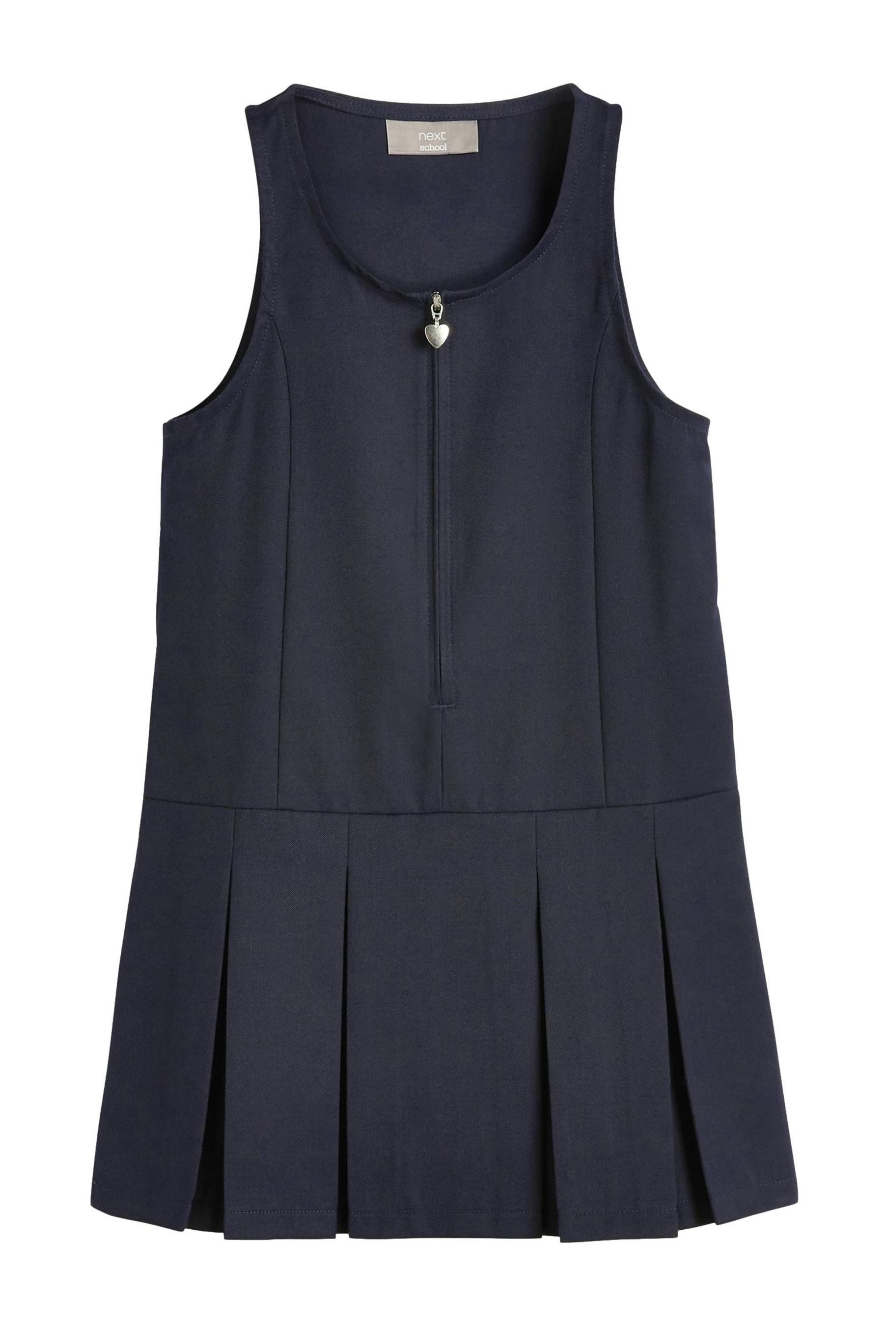 Next Latzkleid Kleid mit Reißverschluss vorne (1-tlg)