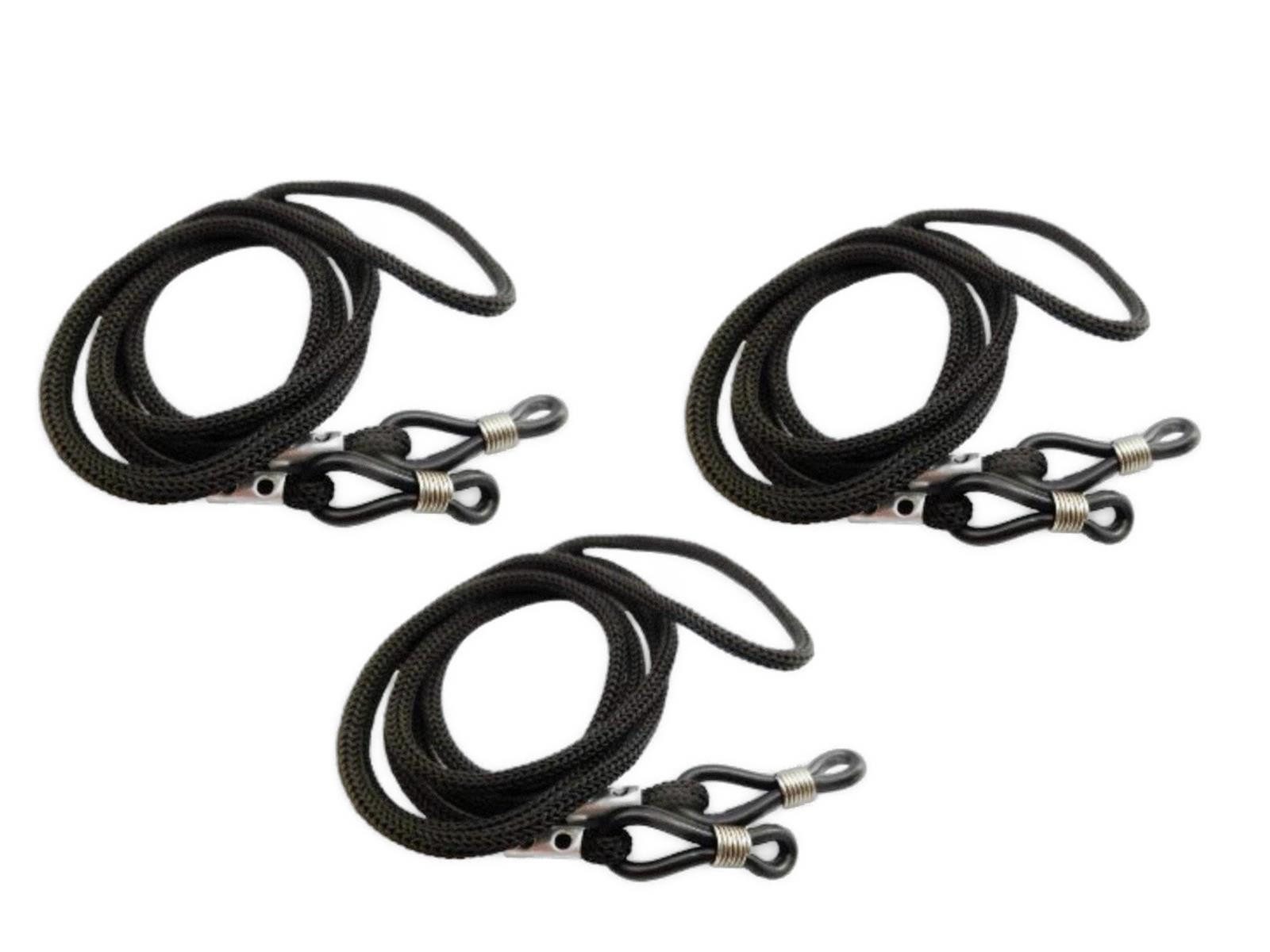 Brillenetui Brillenband Schwarz - 3er Pack