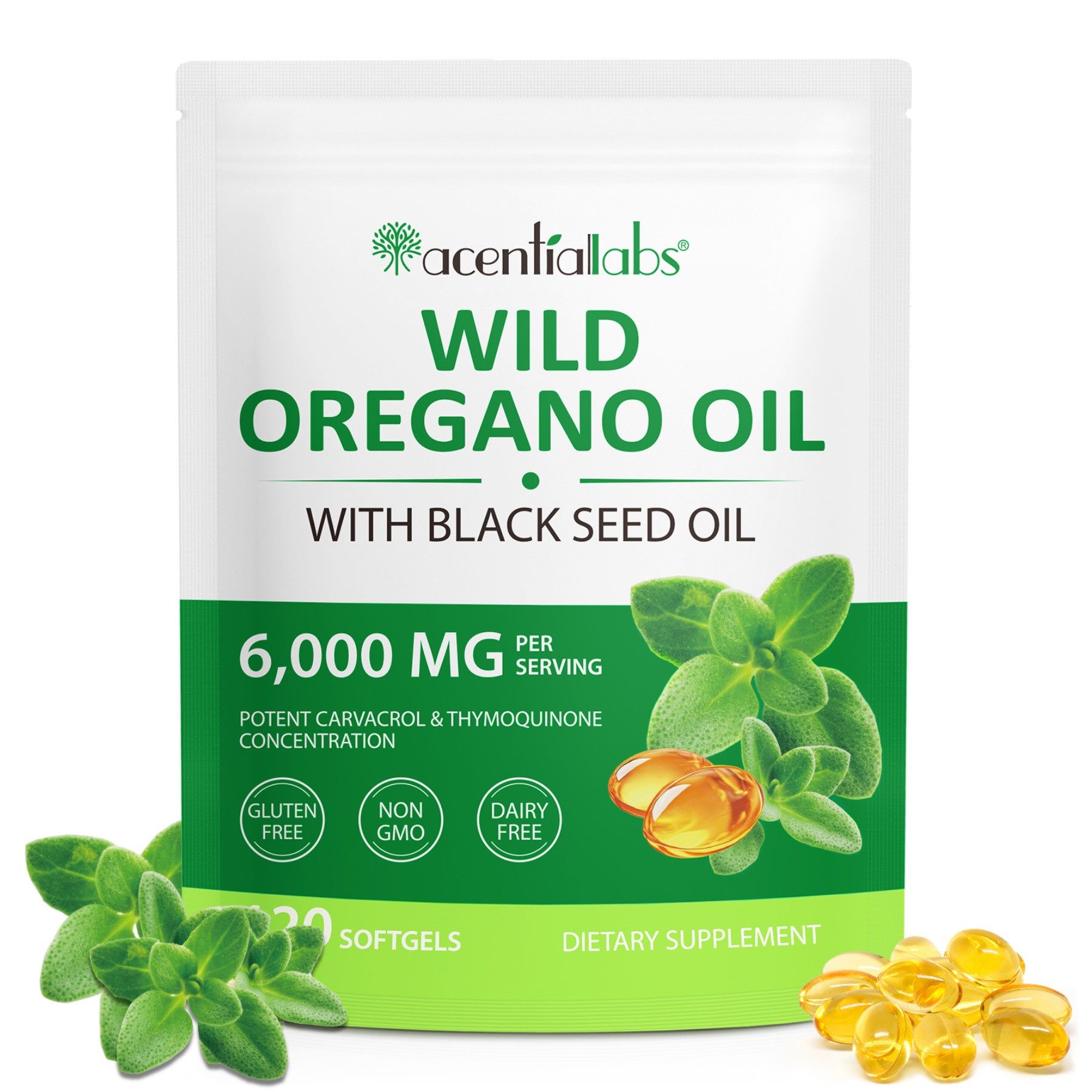 P-Beauty Cosmetic Accessories Oregano Öl 120 Softgels Kapseln 6000 mg 300mg Schwarzkümmelöl Softgels, 120 er, Ergänzungsmittel / Nahrungsergänzungskapseln, Oregano Öl, Kapseln