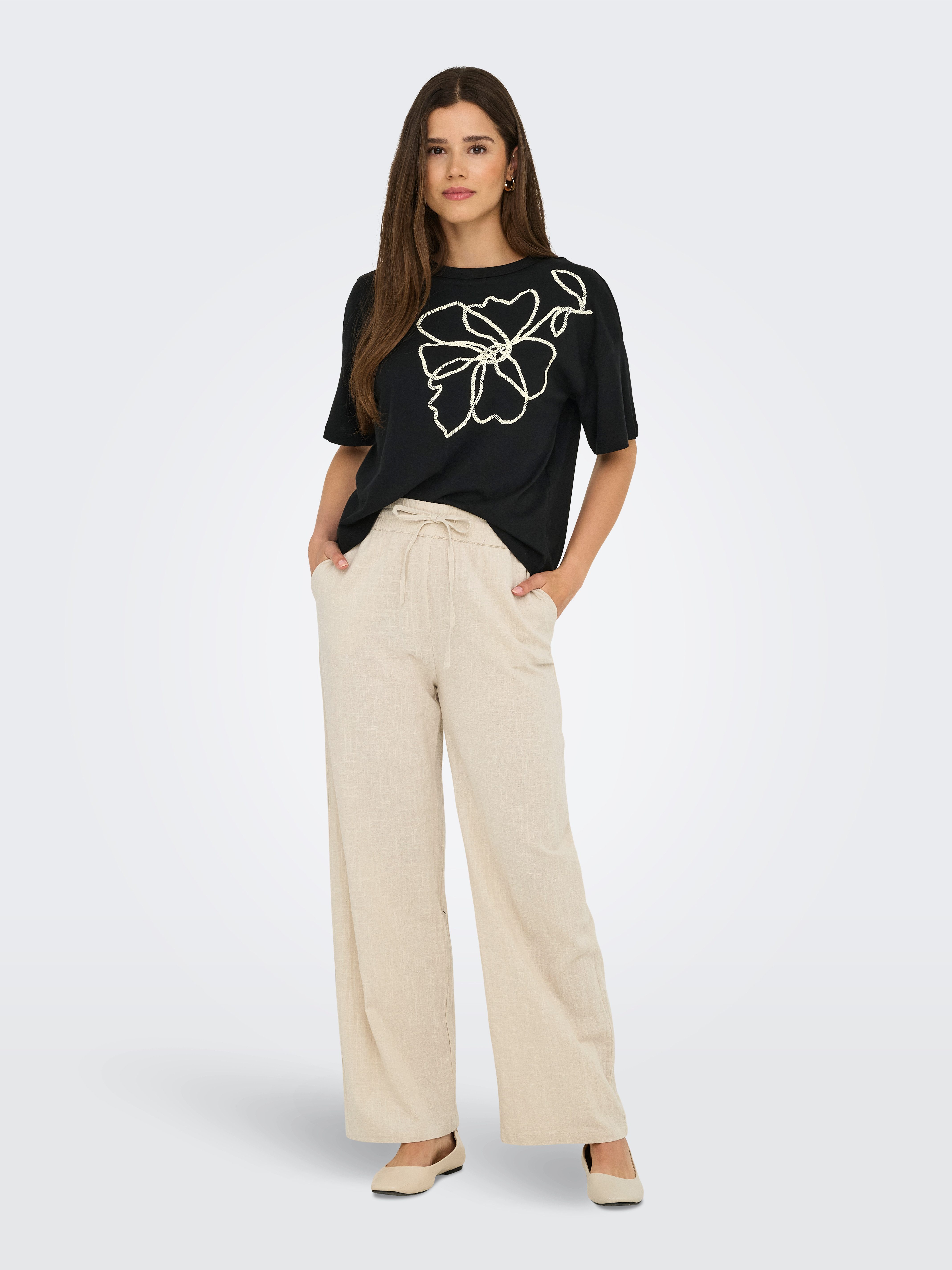 ONLY Schlupfhose ONLTIZANA COTTON LOOSE PANTS WVN NOOS