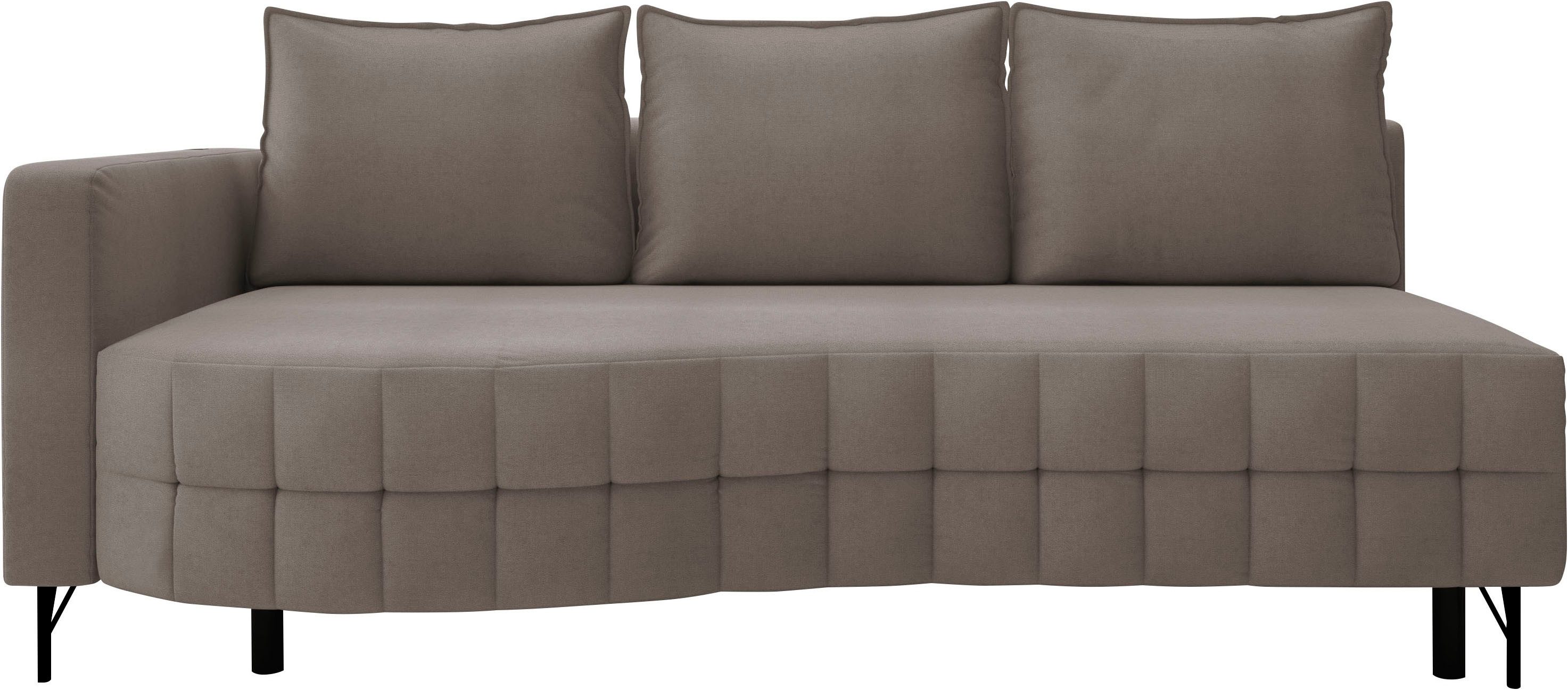 exxpo - sofa fashion Loungesofa T wiggy Schlafsofa mit Bettfunktion und Bettkasten, komfortabler Federkern, super Sitzkomfort, elegante Formensprache