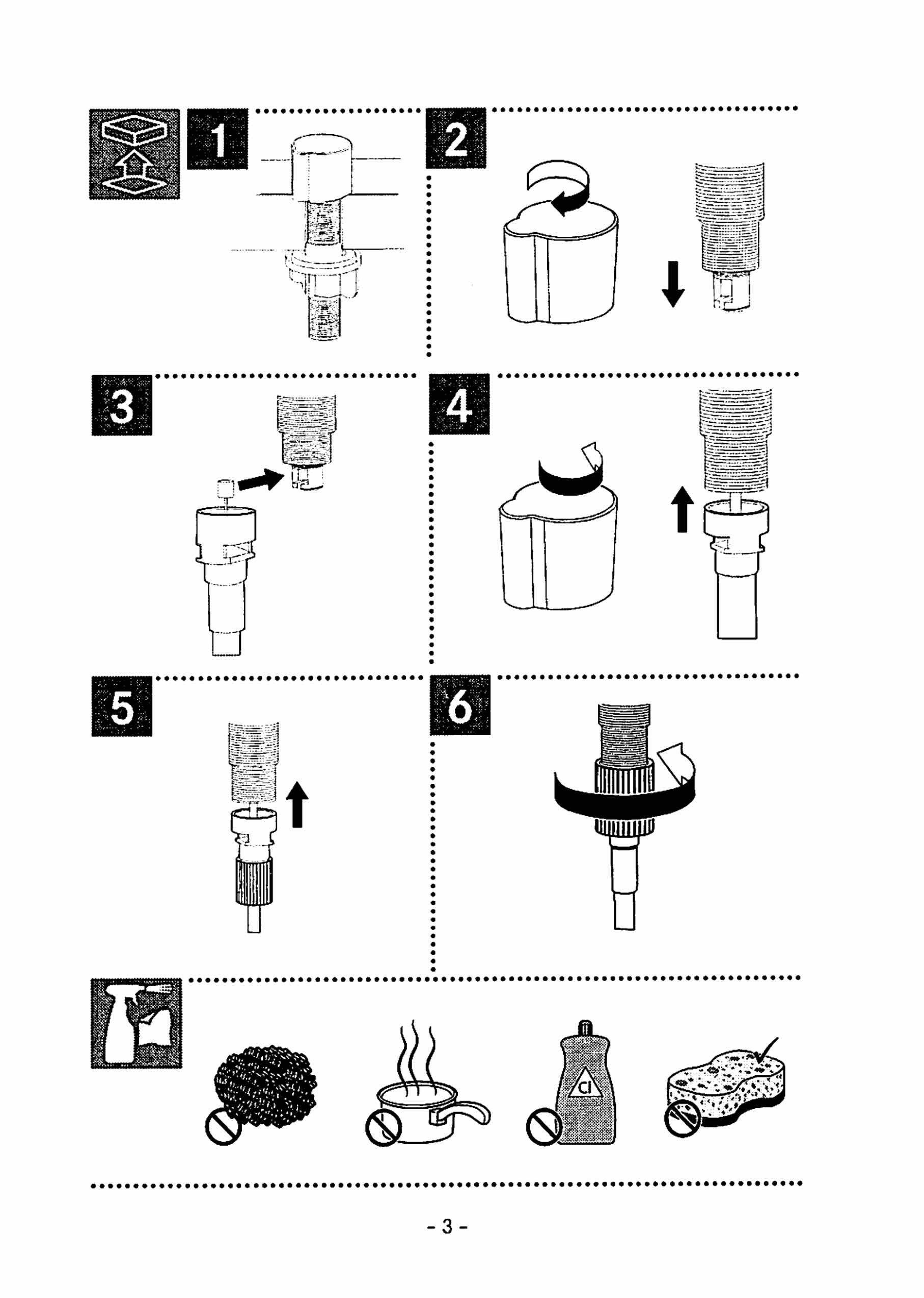 FRANKE Einbauspüle Franke Ersatzteil, Drehknopf Chrom 18/22 mm