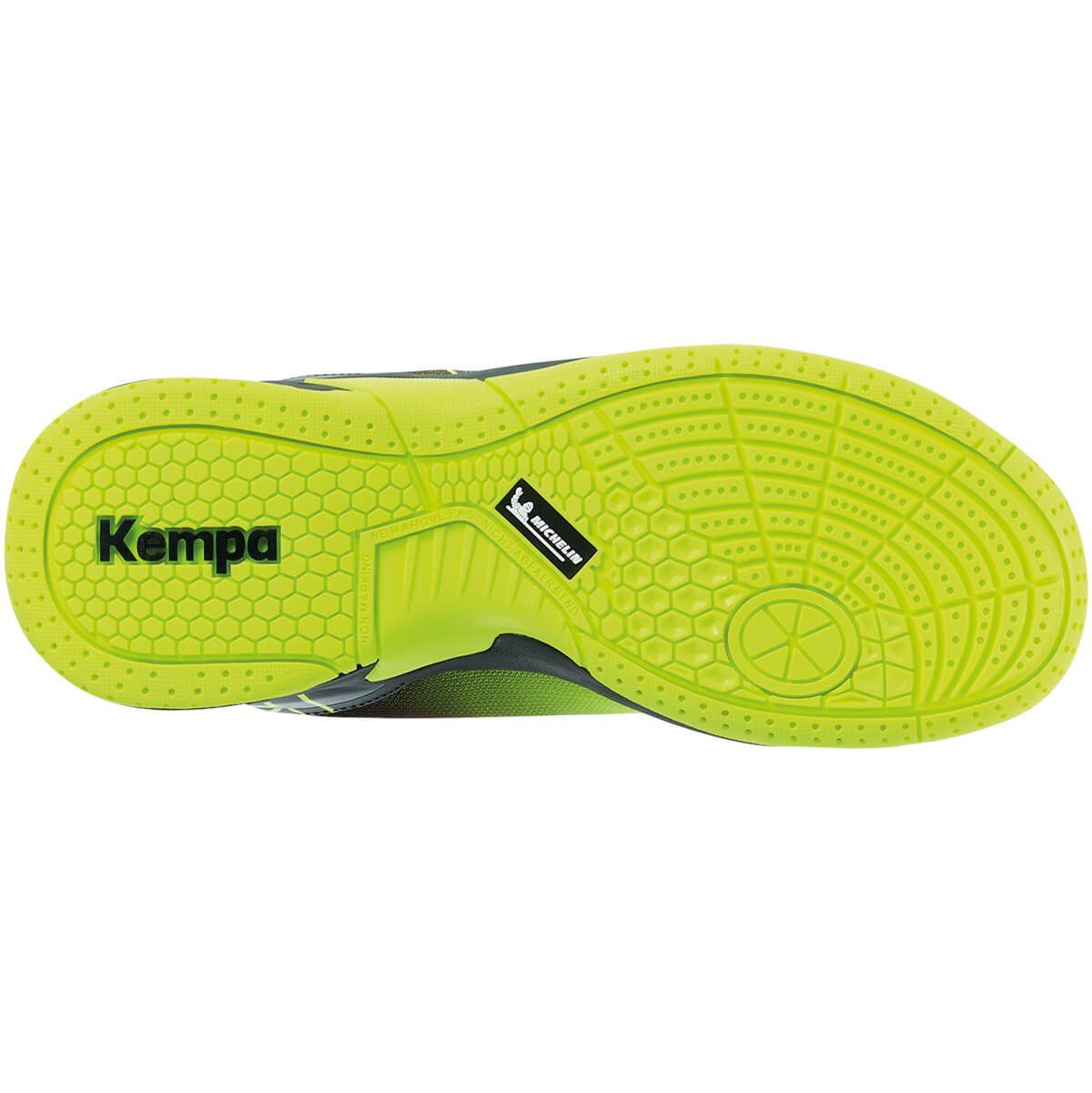 Kempa Hallen-Sport-Schuhe Kempa Hallenschuh fluo gelb/schwarz