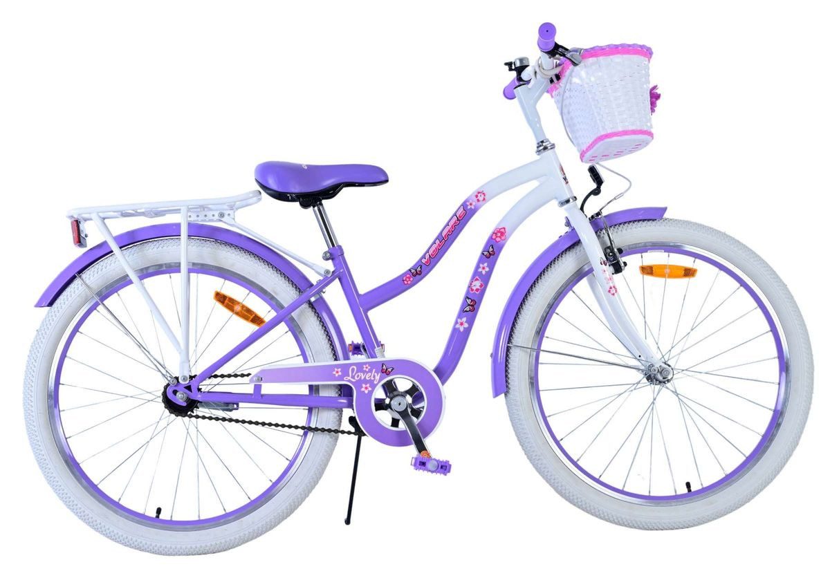 Kinderfahrrad 24 ZOLL Kinder Mädchen Fahrrad Kinderfahrrad Rad LOVELY Lila 24123