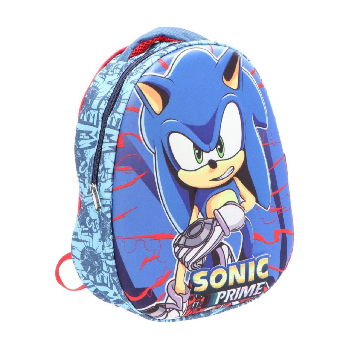 Sonic The Hedgehog Kinderrucksack 3D-Schulrucksack – Ideal für Schulkinder und Fans des rasanten Igel
