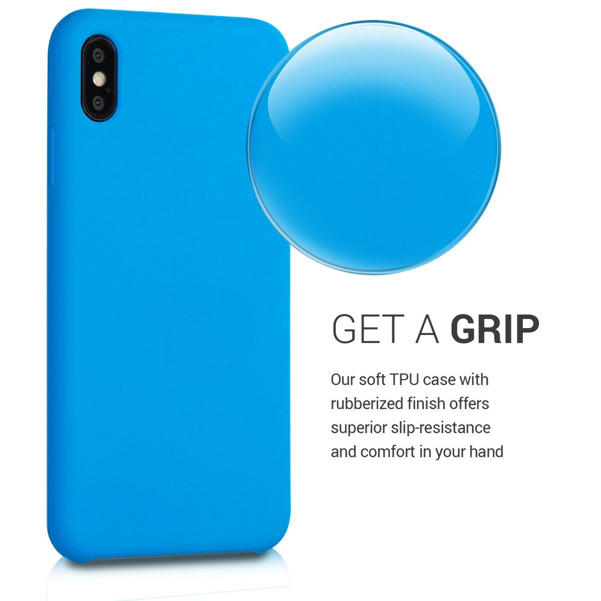 kwmobile Handyhülle Handyhülle für Apple iPhone XS Max Hülle, Weiches Handy Silikon Case - Schutzhülle Cover