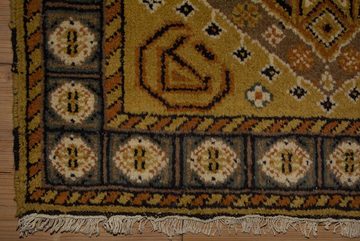 Wollteppich Kazak Teppich handgeknüpft gold, morgenland, rechteckig, Höhe: 8 mm