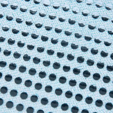 SCHÖNER LEBEN. Stoff Kreativstoff Pailletten Lurex Stoff hellblau 6mmØ 1,1m Breite, mit Metallic-Effekt